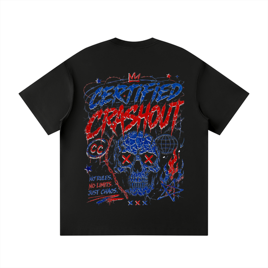 Certified Crashout 4th Of July Edition Unisex Loose Fit Crewneck T-Shirt