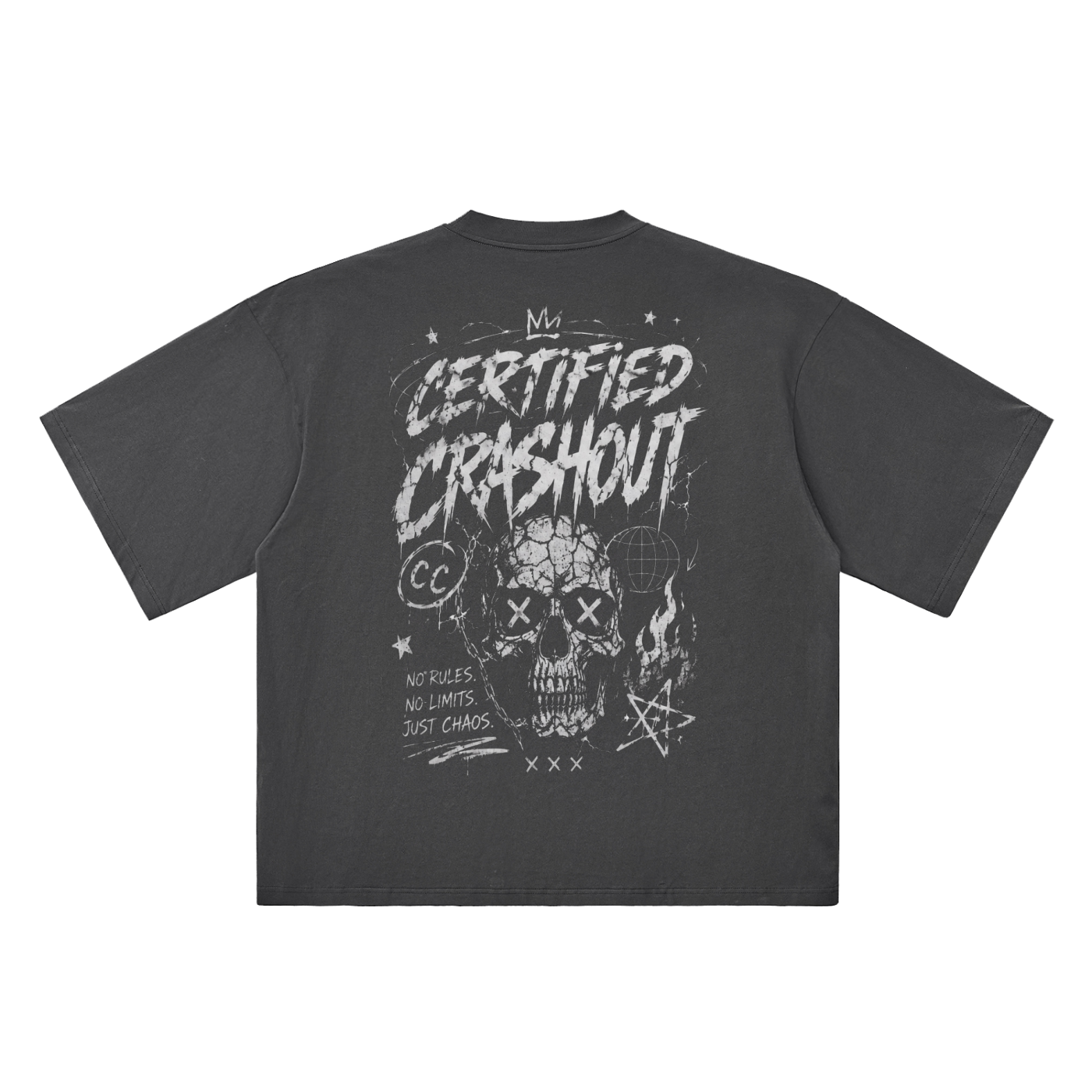Certified Crashout Oversized Drop Shoulder T-Shirt