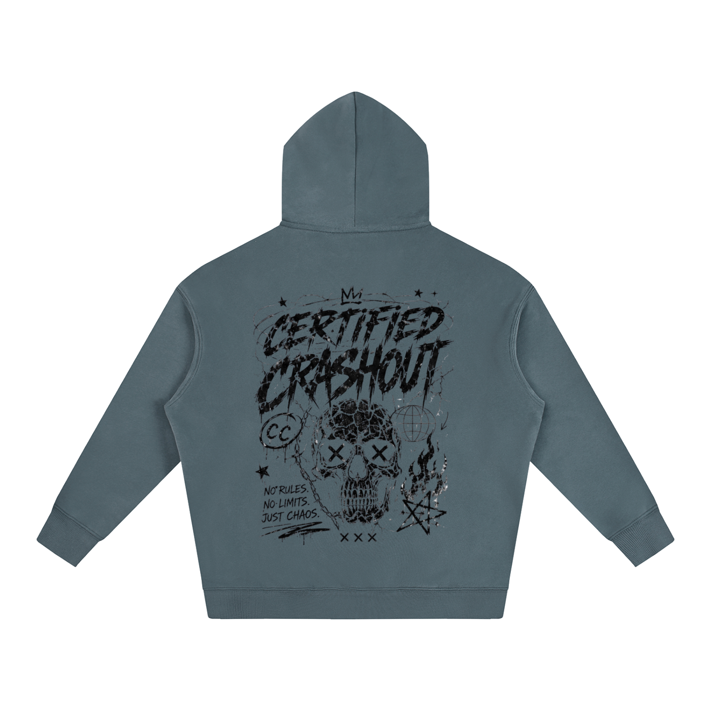 Certified Crashout Oversize Fleeced Hoodie