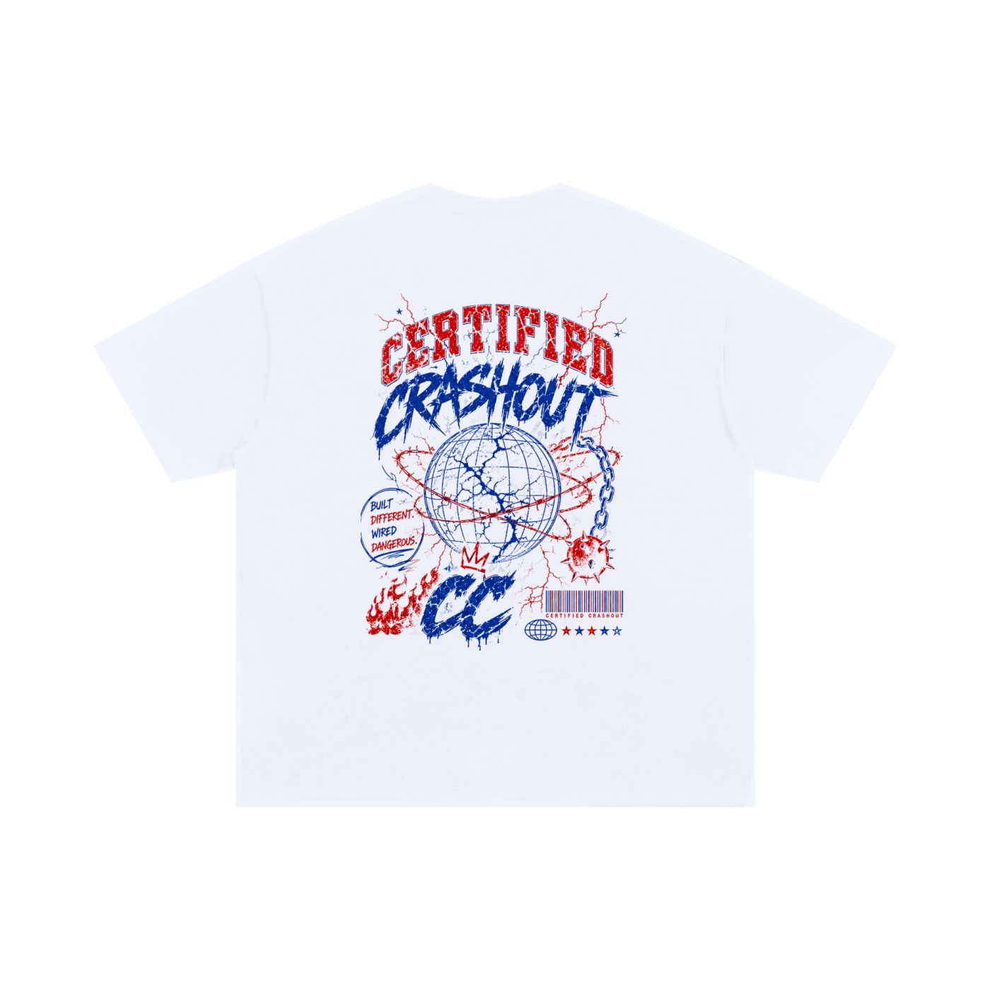 Certified Crashout World 4th Of July Edition Unisex Oversized Cotton T-Shirt