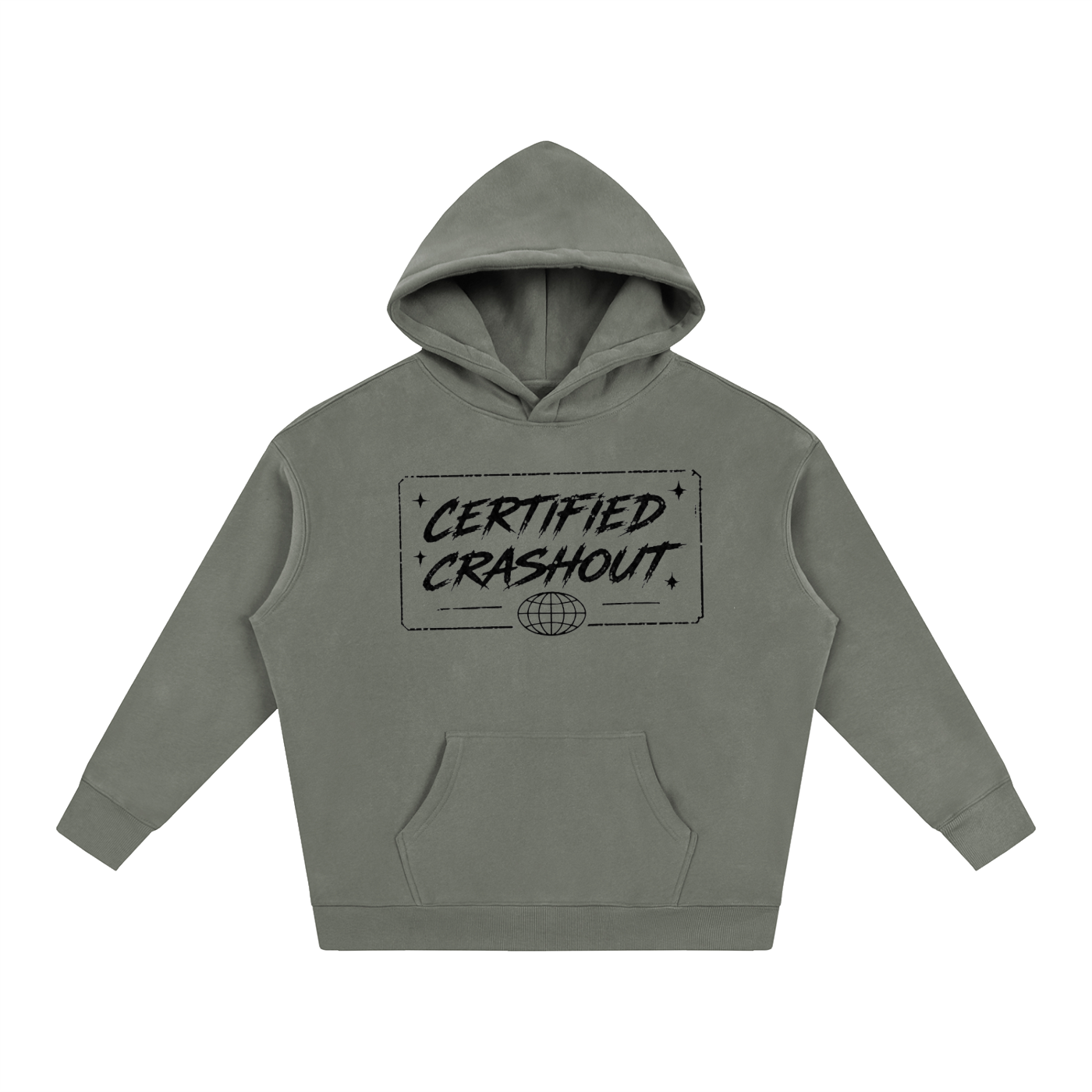 Certified Crashout World Oversize Fleeced Hoodie