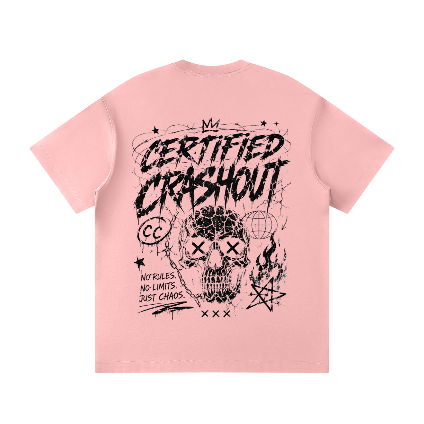 Certified Crashout Unisex Loose Fit Crewneck T-Shirt