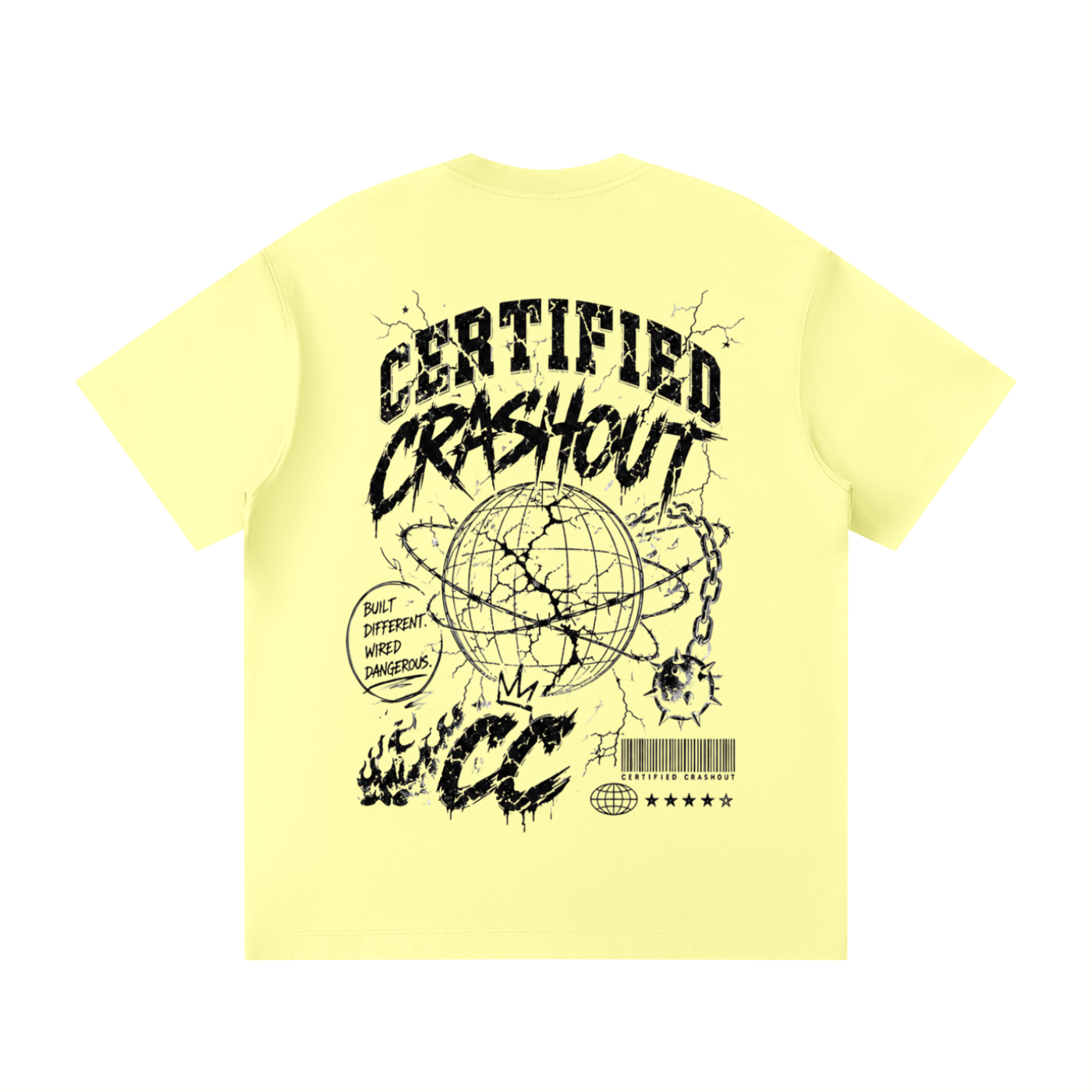 Certified Crashout World Unisex Loose Fit Crewneck T-Shirt