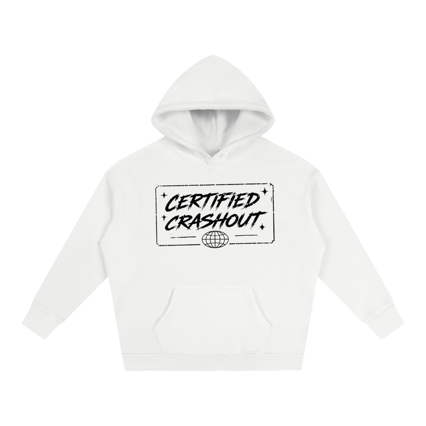 Certified Crashout World Oversize Fleeced Hoodie