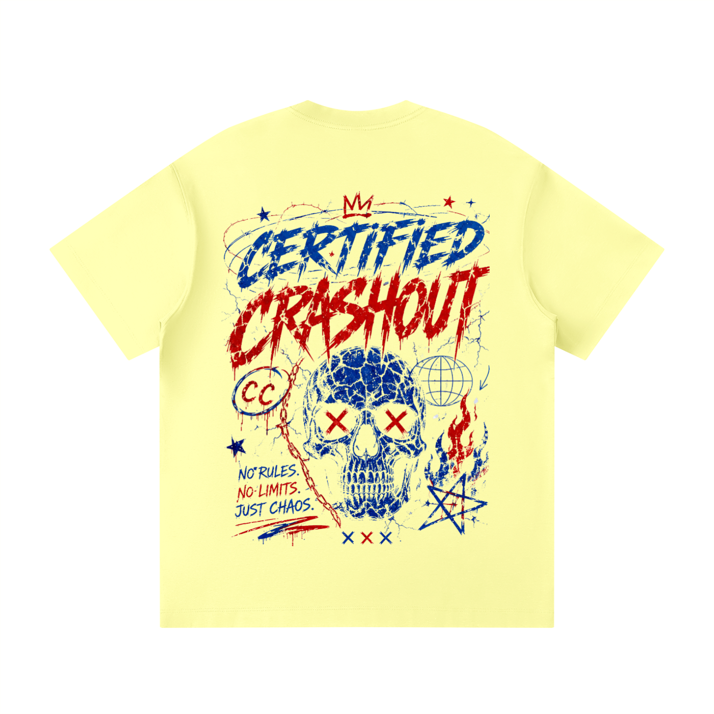 Certified Crashout 4th Of July Edition Unisex Loose Fit Crewneck T-Shirt