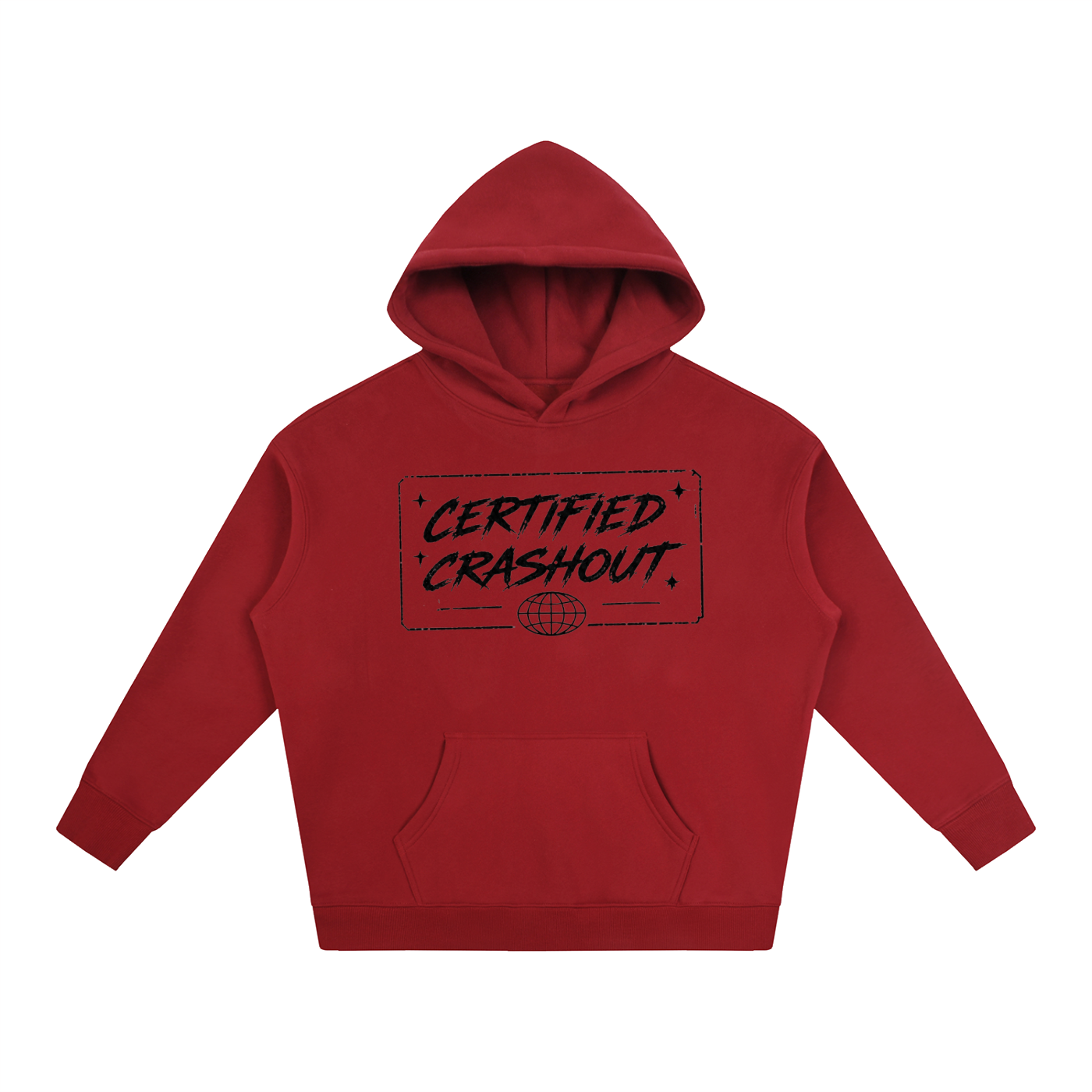 Certified Crashout World Oversize Fleeced Hoodie