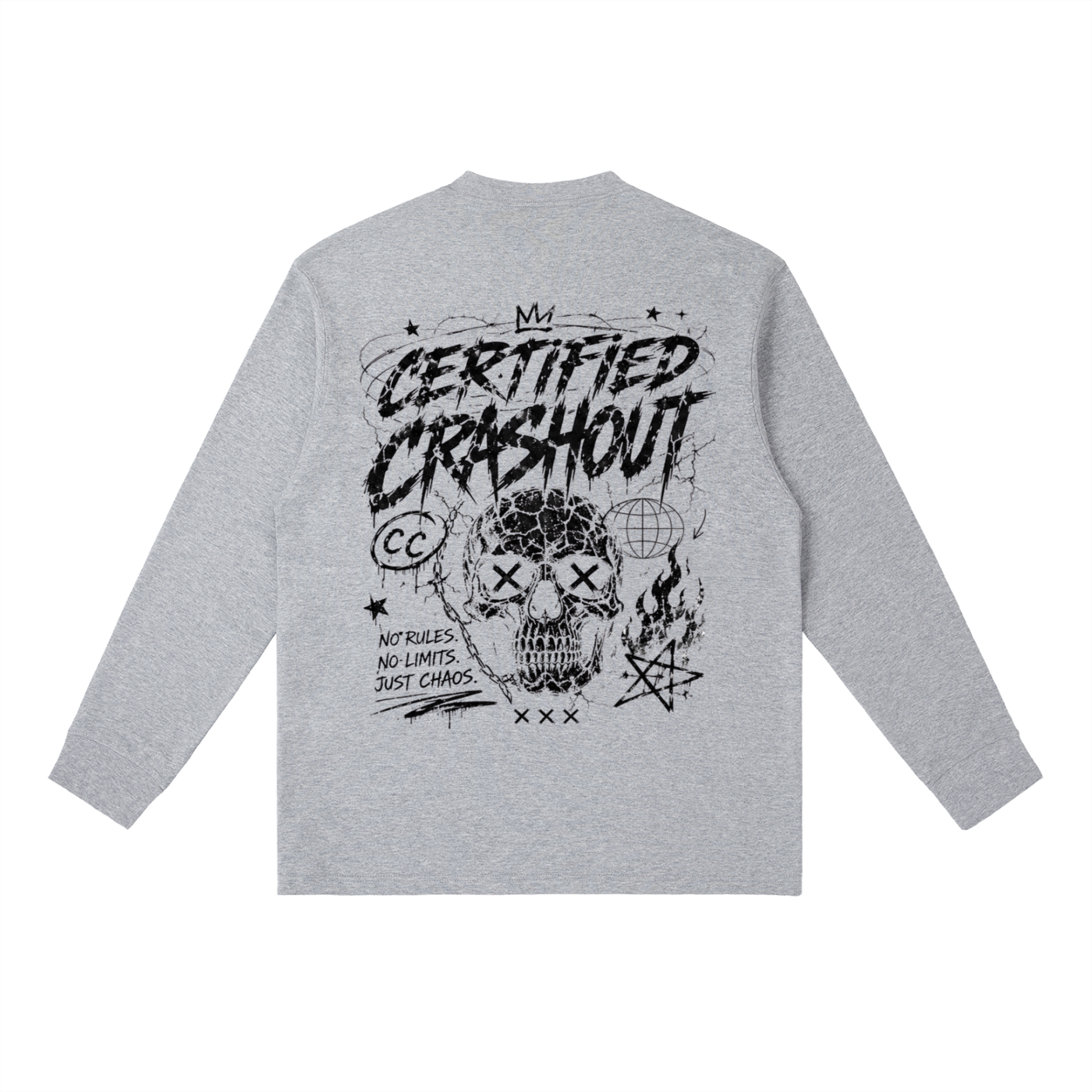 Certified Crashout Essential Crewneck Long-Sleeve