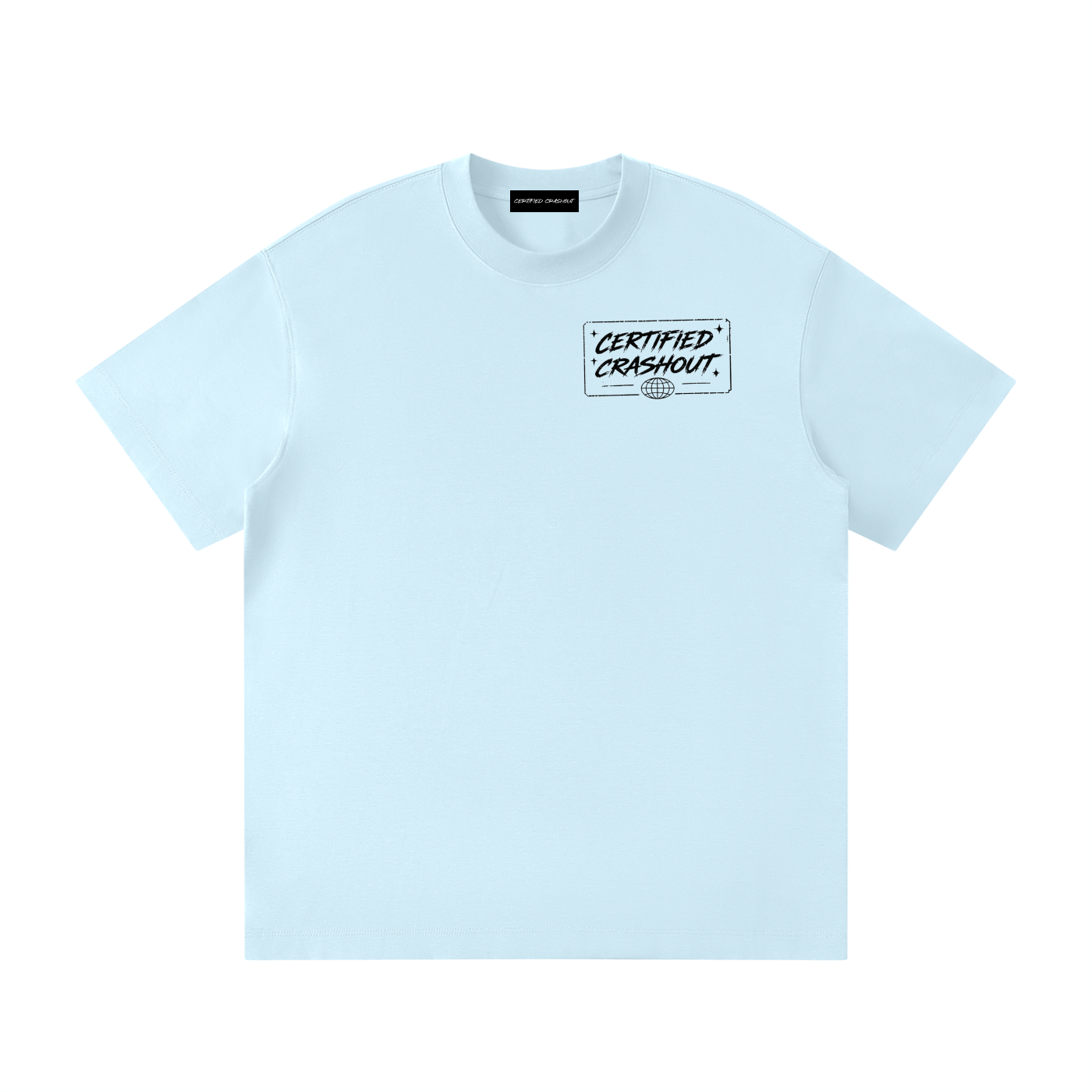 Certified Crashout World Unisex Loose Fit Crewneck T-Shirt