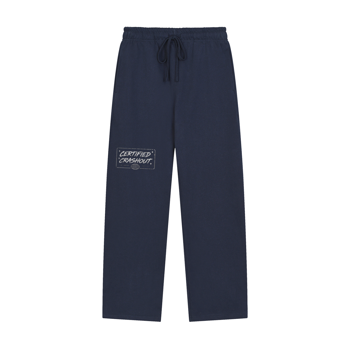Certified Crashout World Solid Color Straight-Leg Sweatpants