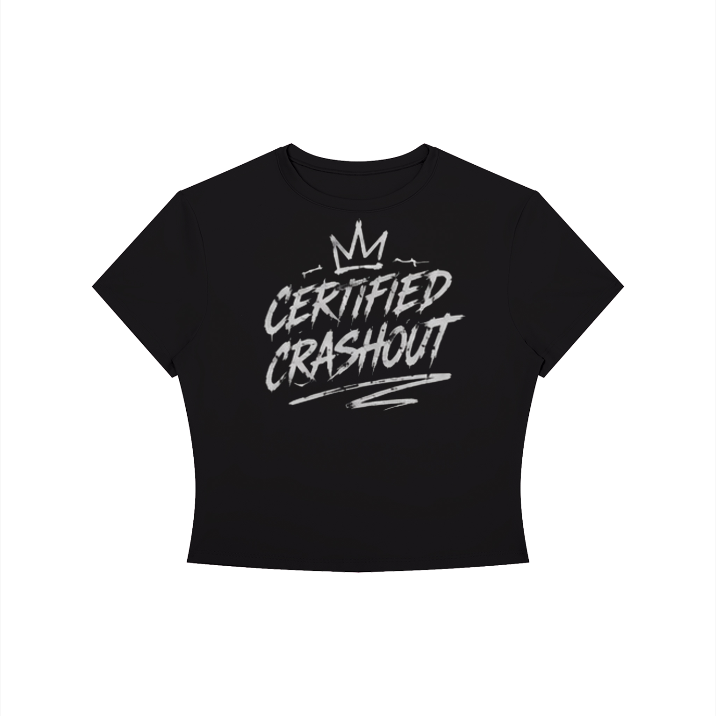 Certified Crashout Women's Crewneck Crop T-Shirt