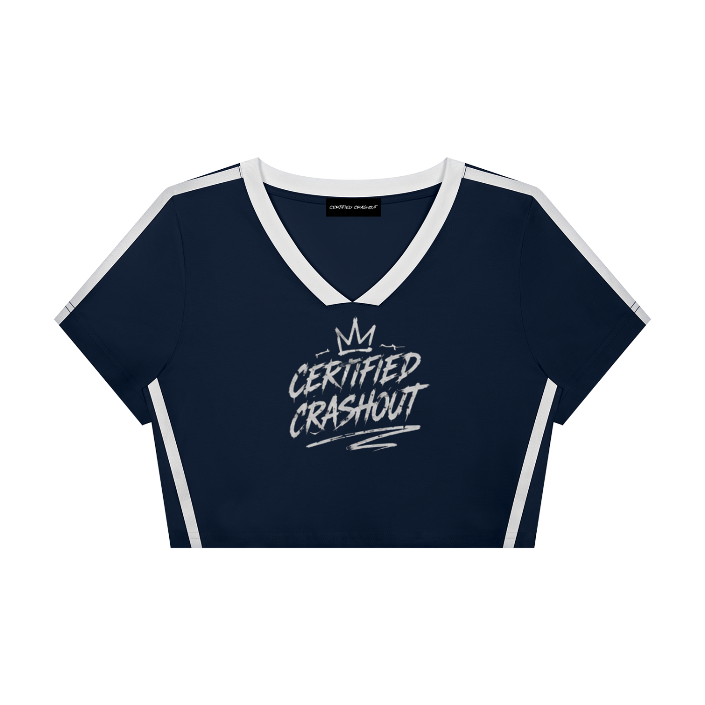 Certified Crashout Women’s Slim Fit Color Block T-Shirt