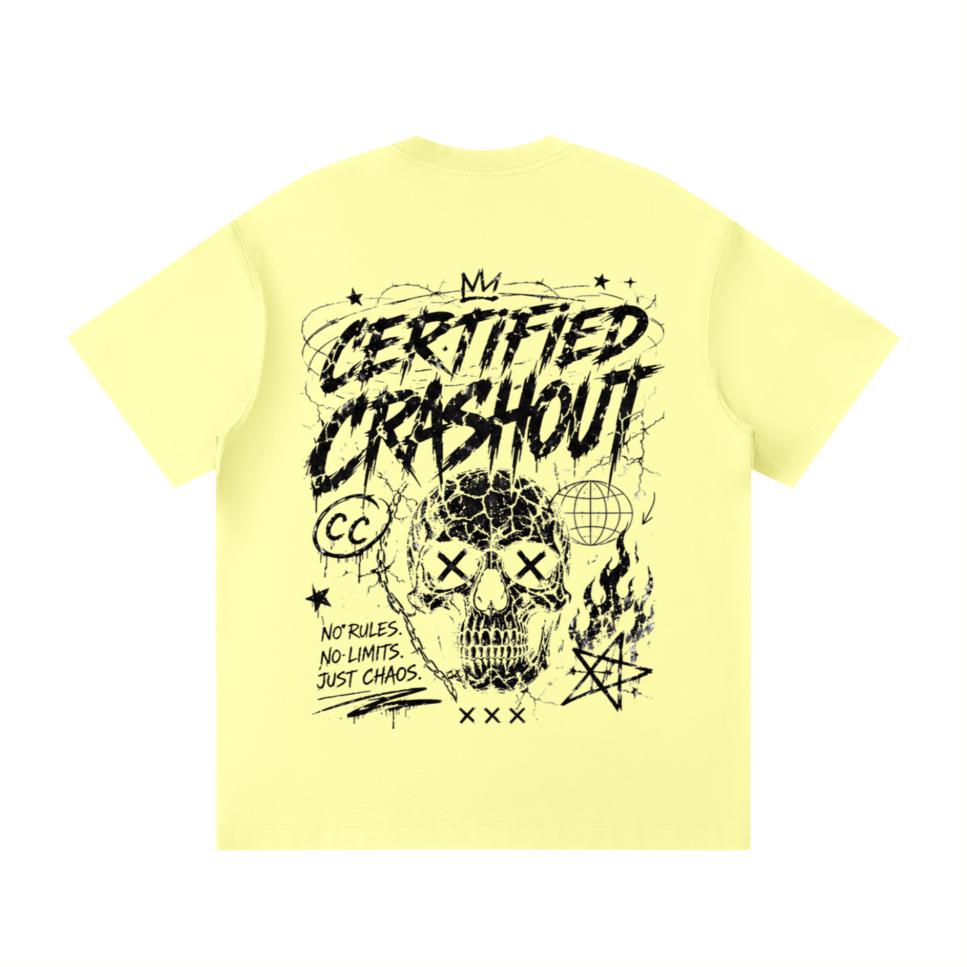 Certified Crashout Unisex Loose Fit Crewneck T-Shirt