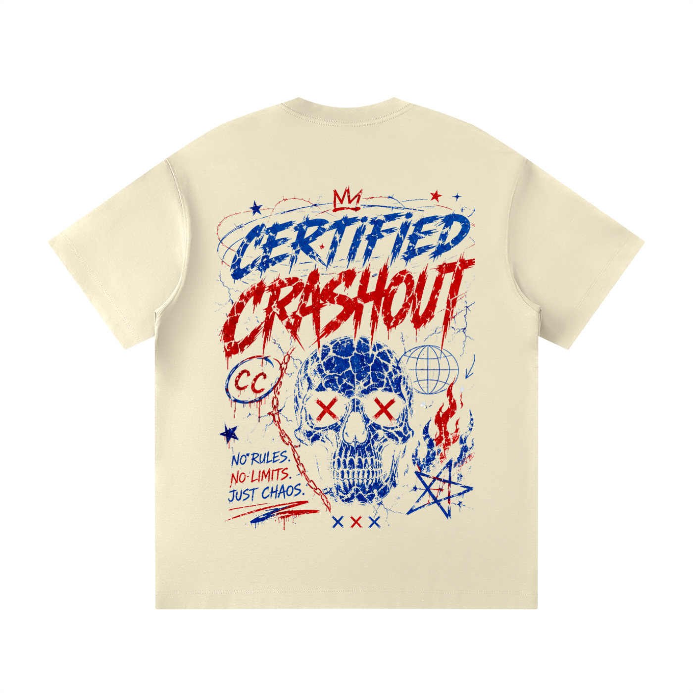 Certified Crashout 4th Of July Edition Unisex Loose Fit Crewneck T-Shirt