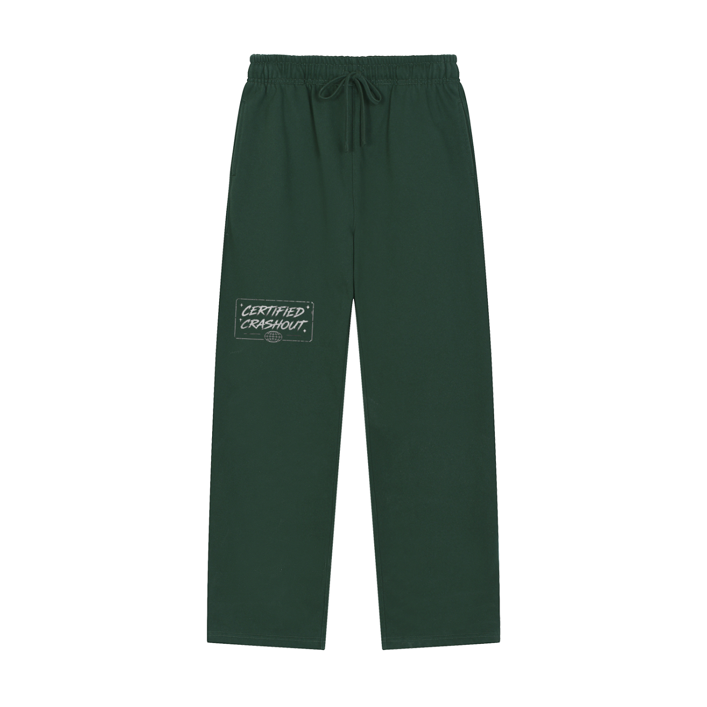 Certified Crashout World Solid Color Straight-Leg Sweatpants