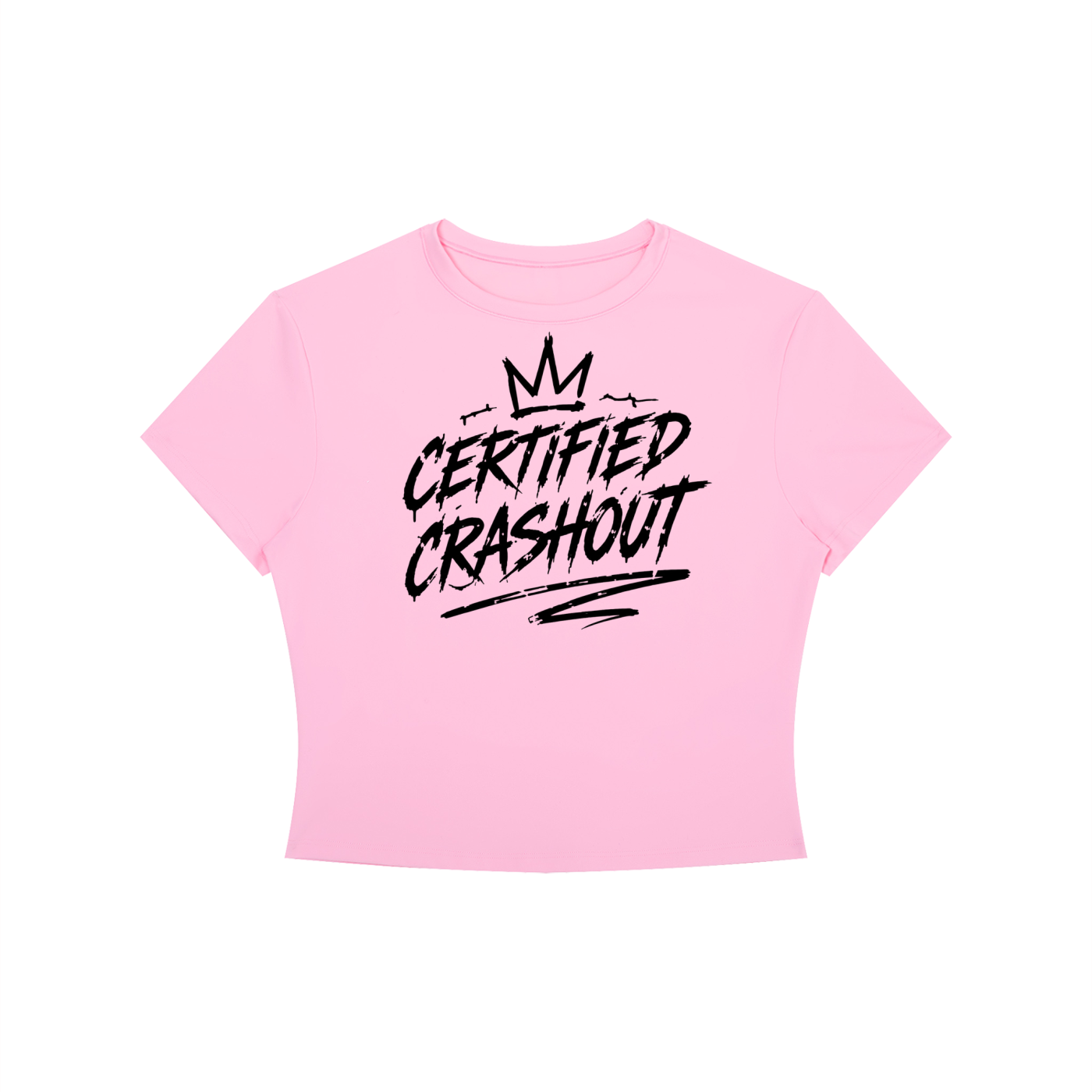 Certified Crashout Women's Crewneck Crop T-Shirt