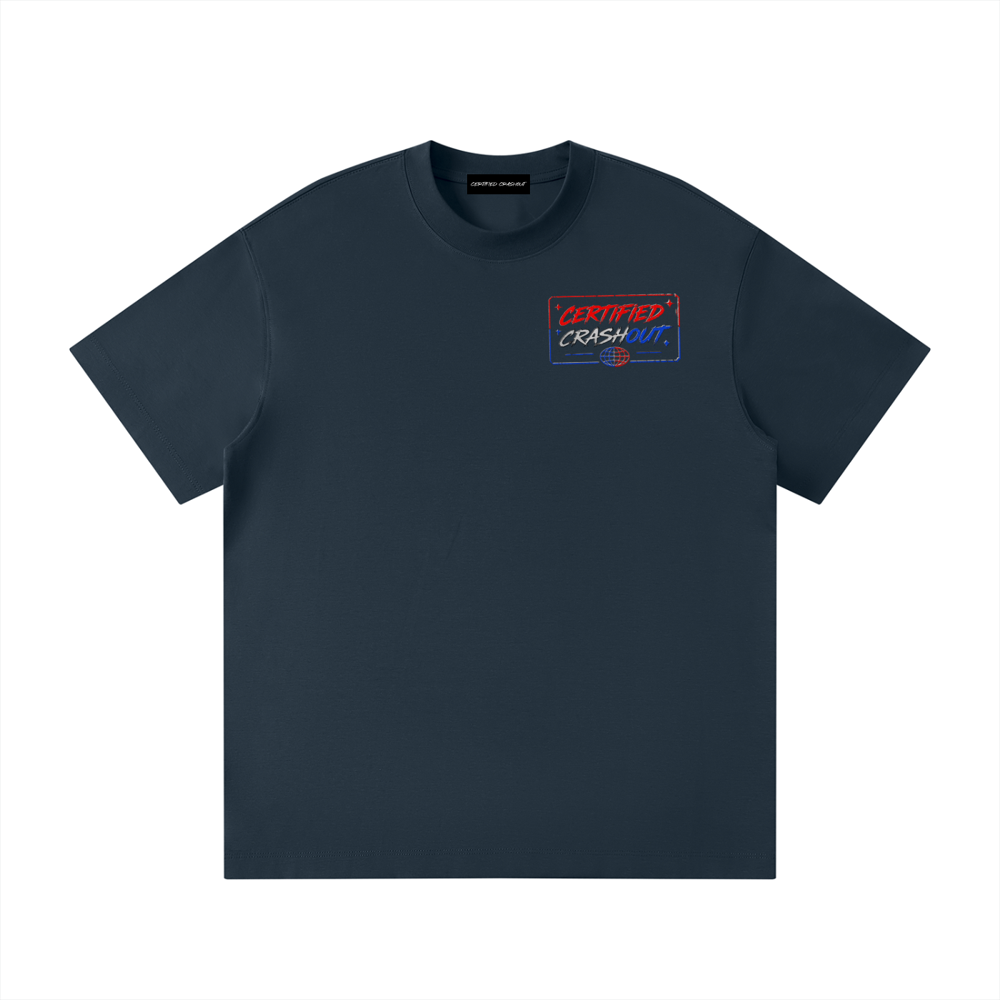 Certified Crashout World 4th Of July Edition Unisex Loose Fit Crewneck T-Shirt