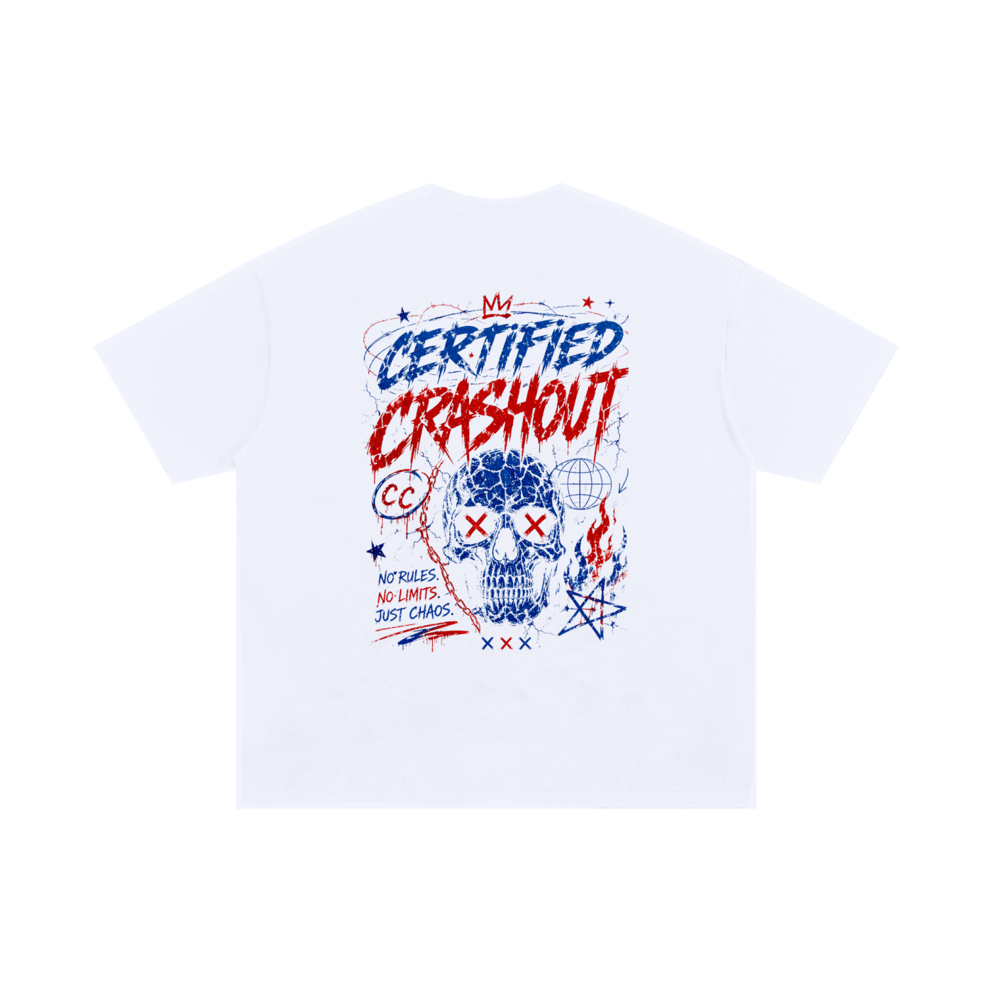 Certified Crashout 4th Of July Edition Unisex Oversized Cotton T-Shirt
