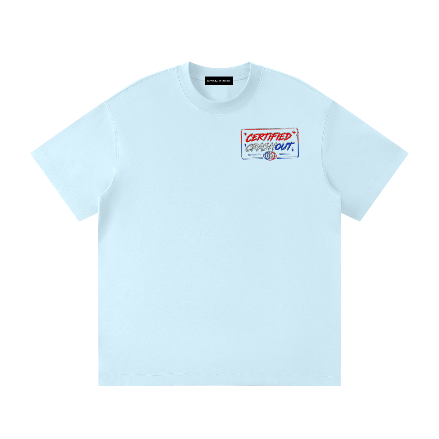 Certified Crashout World 4th Of July Edition Unisex Loose Fit Crewneck T-Shirt