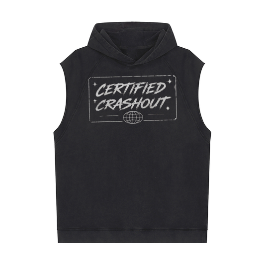 Certified Crashout World Sleeveless Hoodie