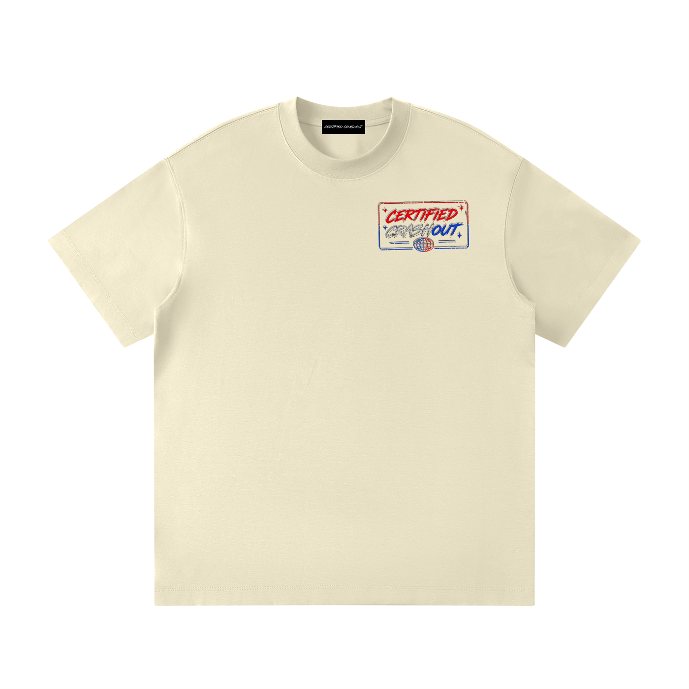 Certified Crashout World 4th Of July Edition Unisex Loose Fit Crewneck T-Shirt