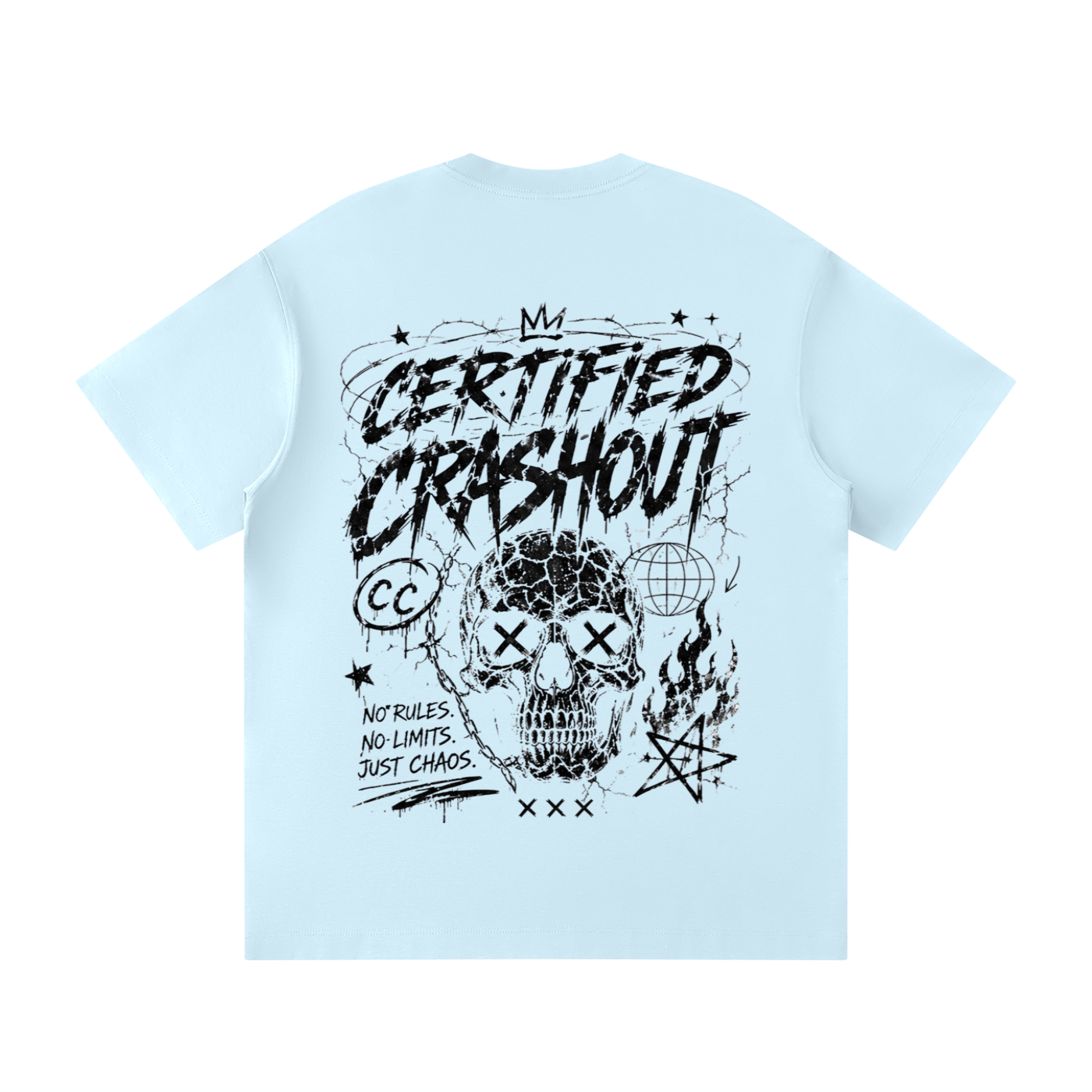 Certified Crashout Unisex Loose Fit Crewneck T-Shirt
