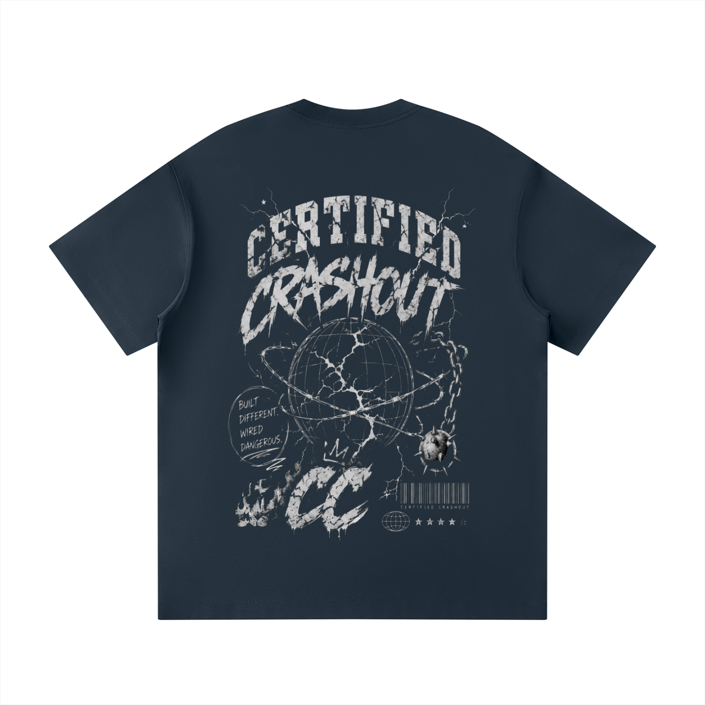 Certified Crashout World Unisex Loose Fit Crewneck T-Shirt