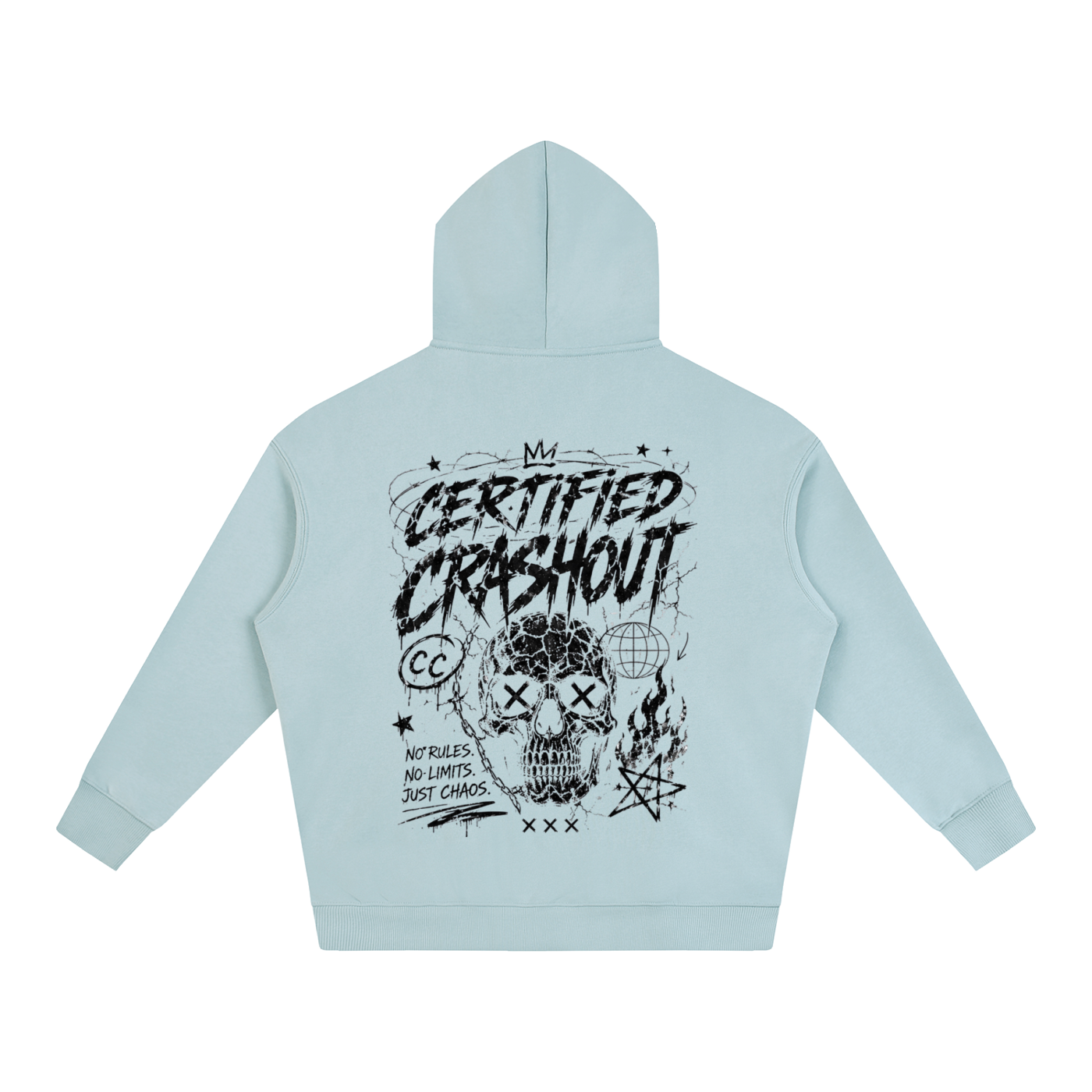 Certified Crashout Oversize Fleeced Hoodie