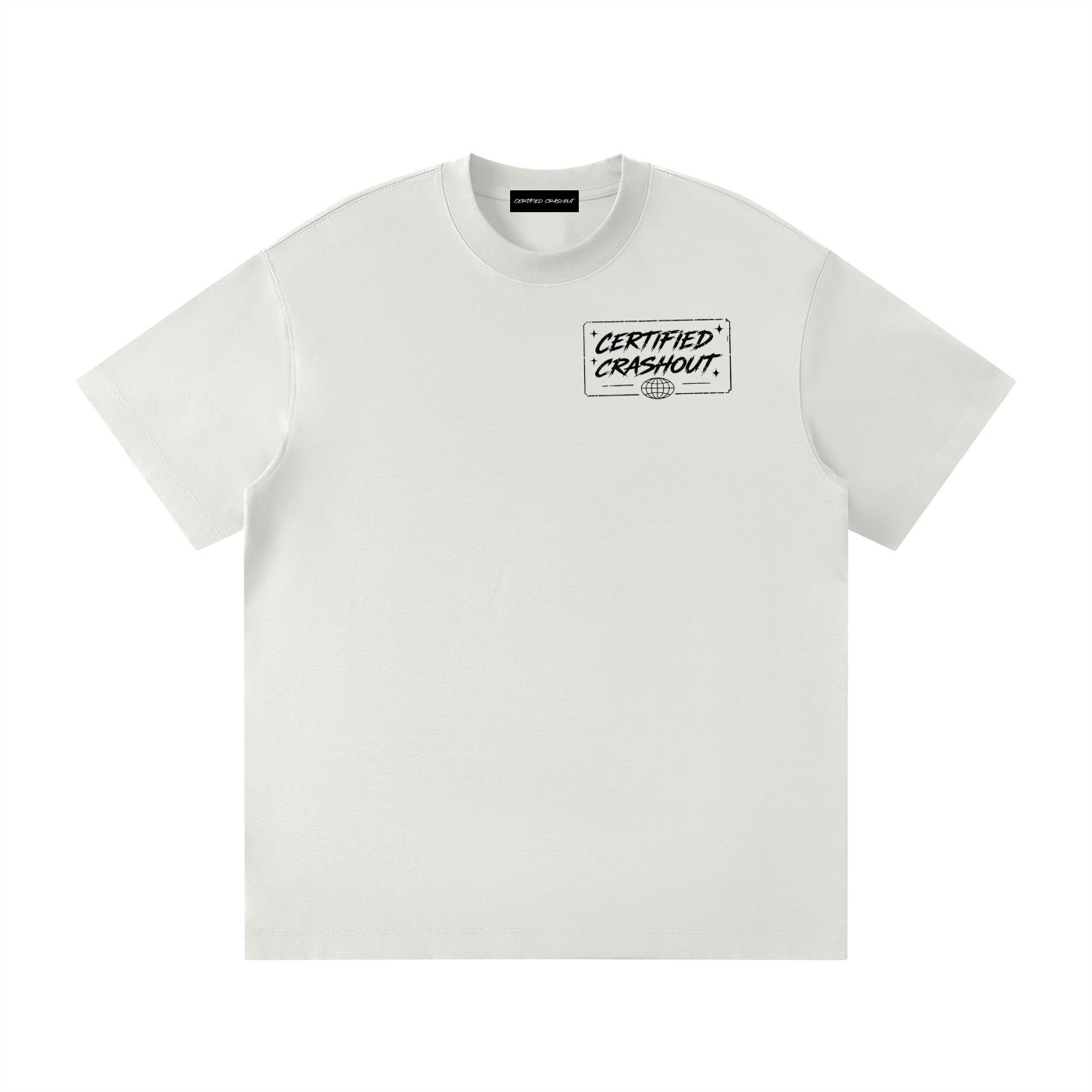 Certified Crashout World Unisex Loose Fit Crewneck T-Shirt