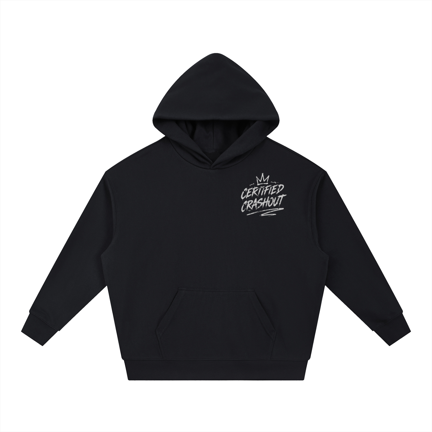 Certified Crashout Essential Boxy Heavyweight Drop-Shoulder Hoodie