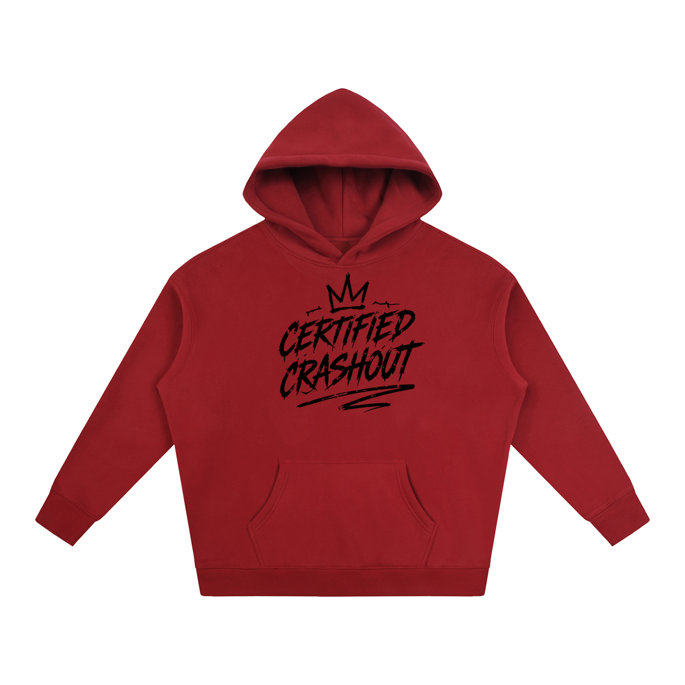 Certified Crashout Oversize Fleeced Hoodie