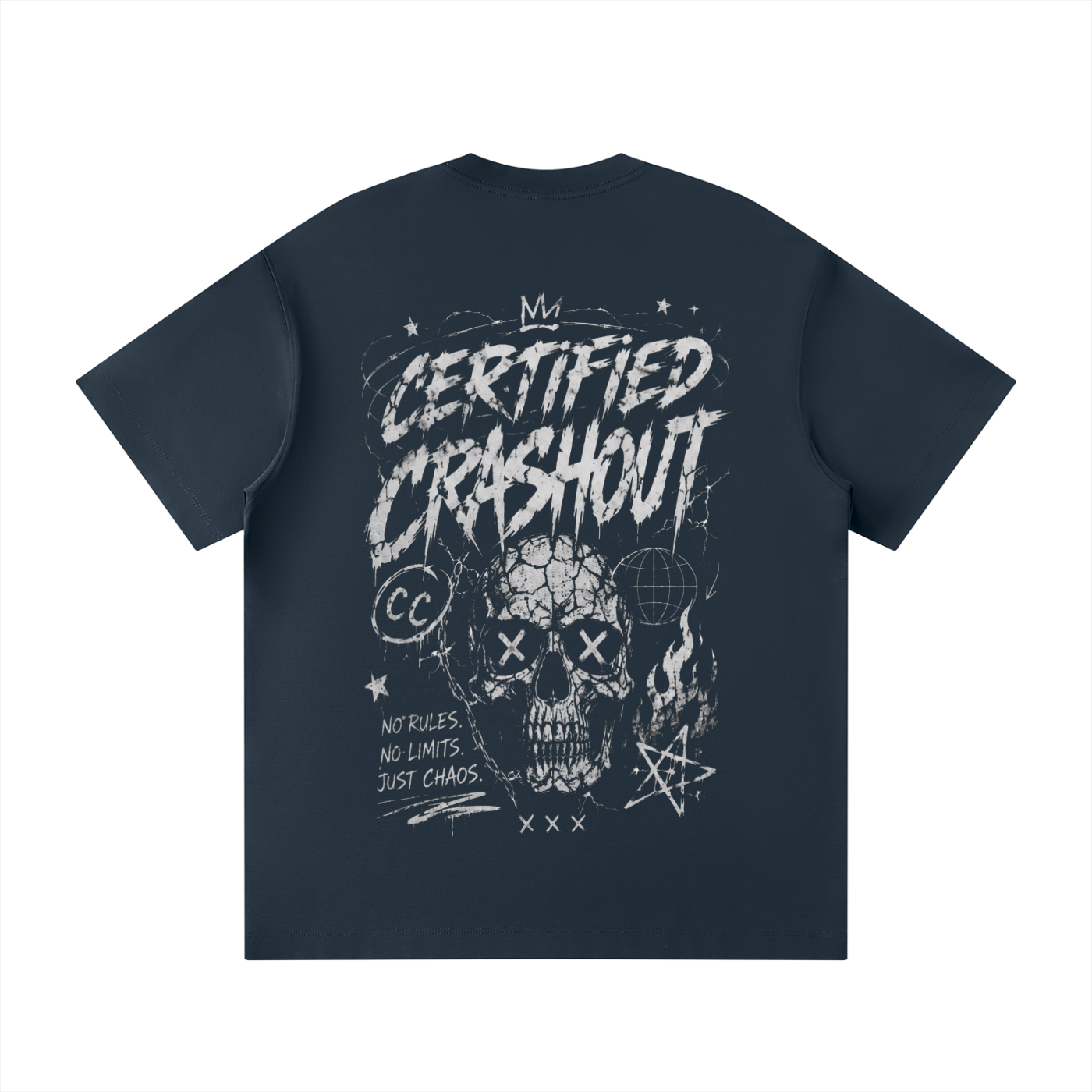 Certified Crashout Unisex Loose Fit Crewneck T-Shirt