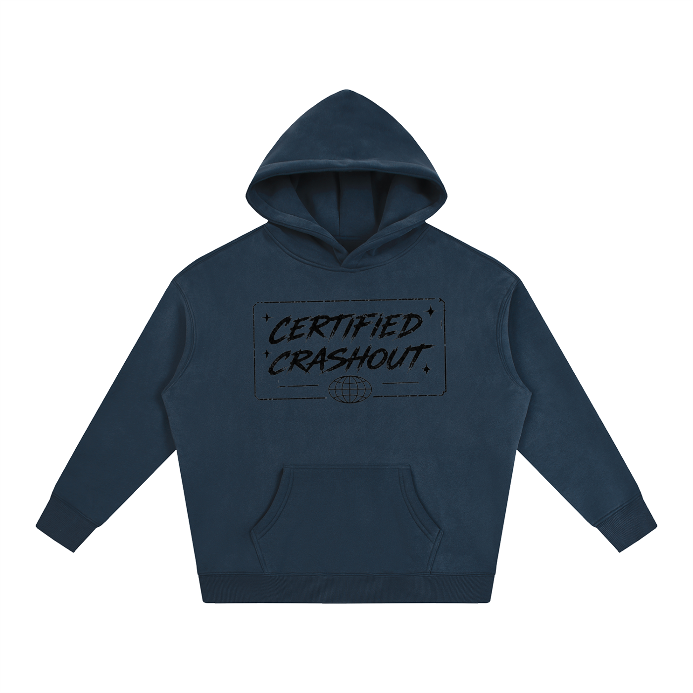 Certified Crashout World Oversize Fleeced Hoodie