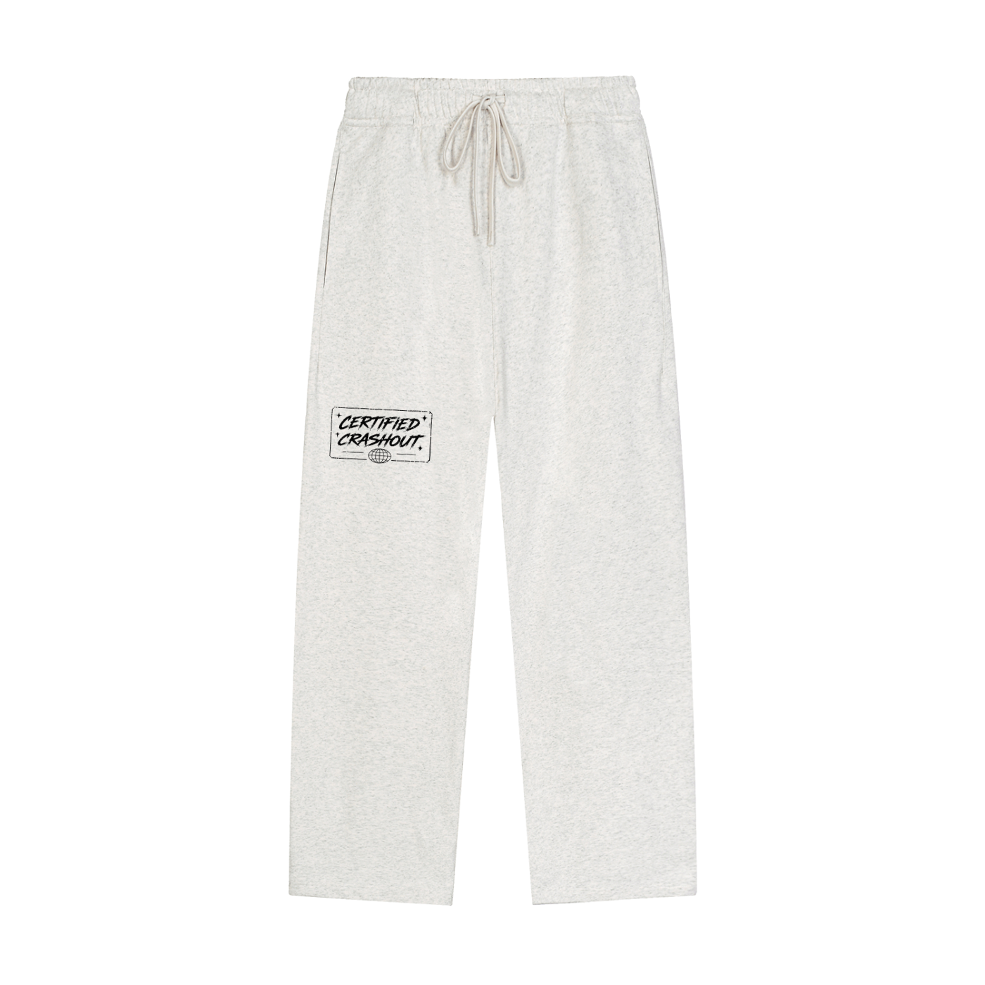 Certified Crashout World Solid Color Straight-Leg Sweatpants