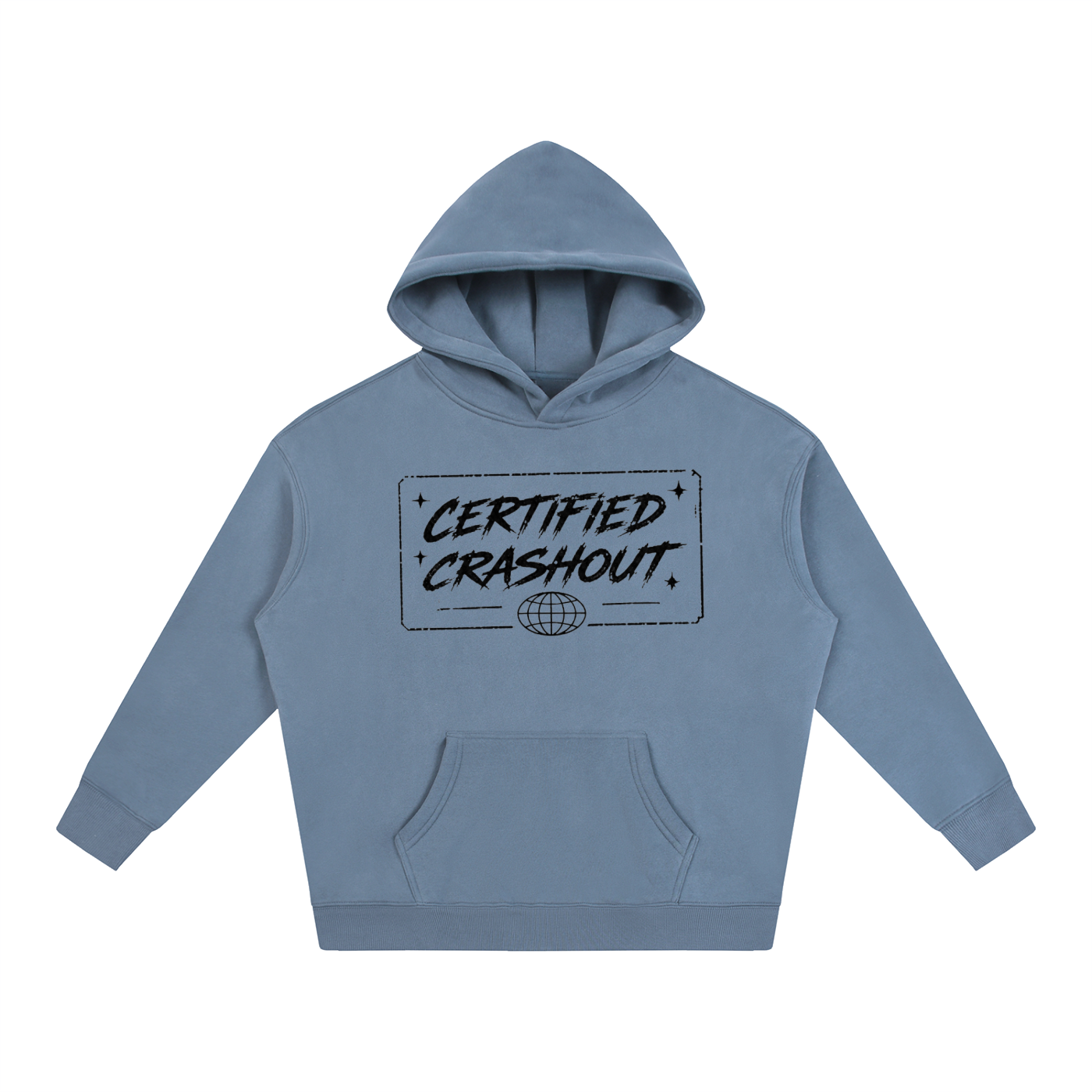 Certified Crashout World Oversize Fleeced Hoodie