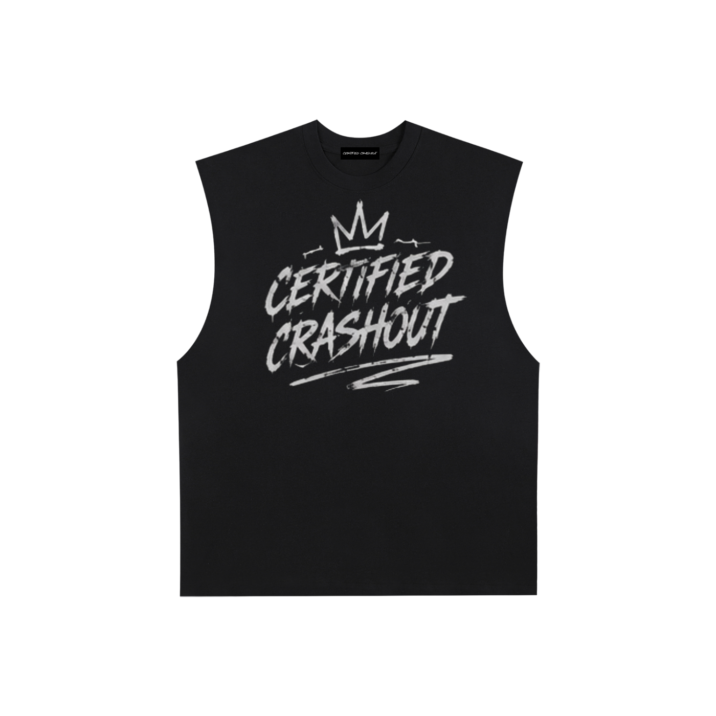 Certified Crashout Raw Edge Cotton Tank Top