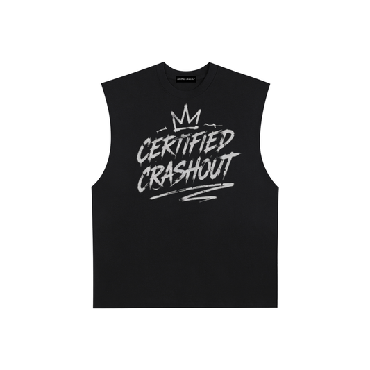 Certified Crashout Raw Edge Cotton Tank Top