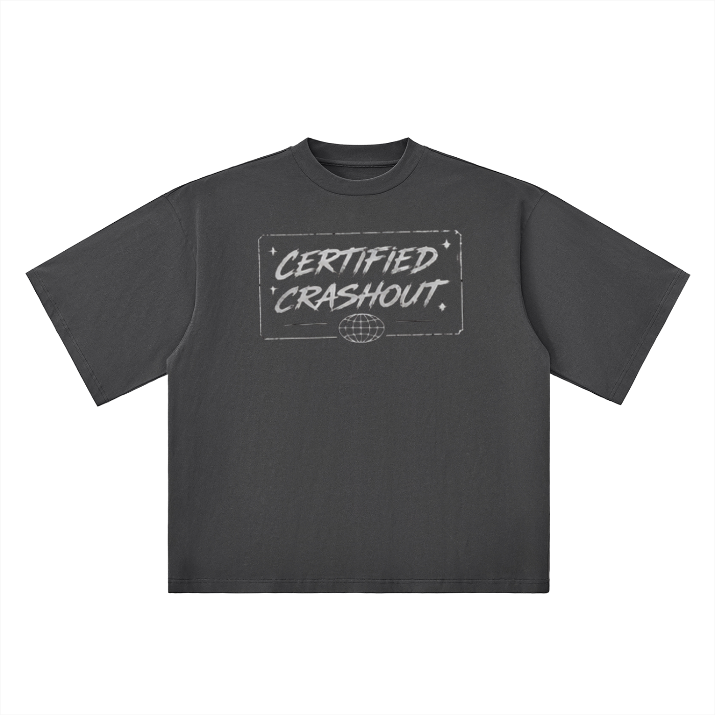 Certified Crashout World Oversized Drop Shoulder T-Shirt