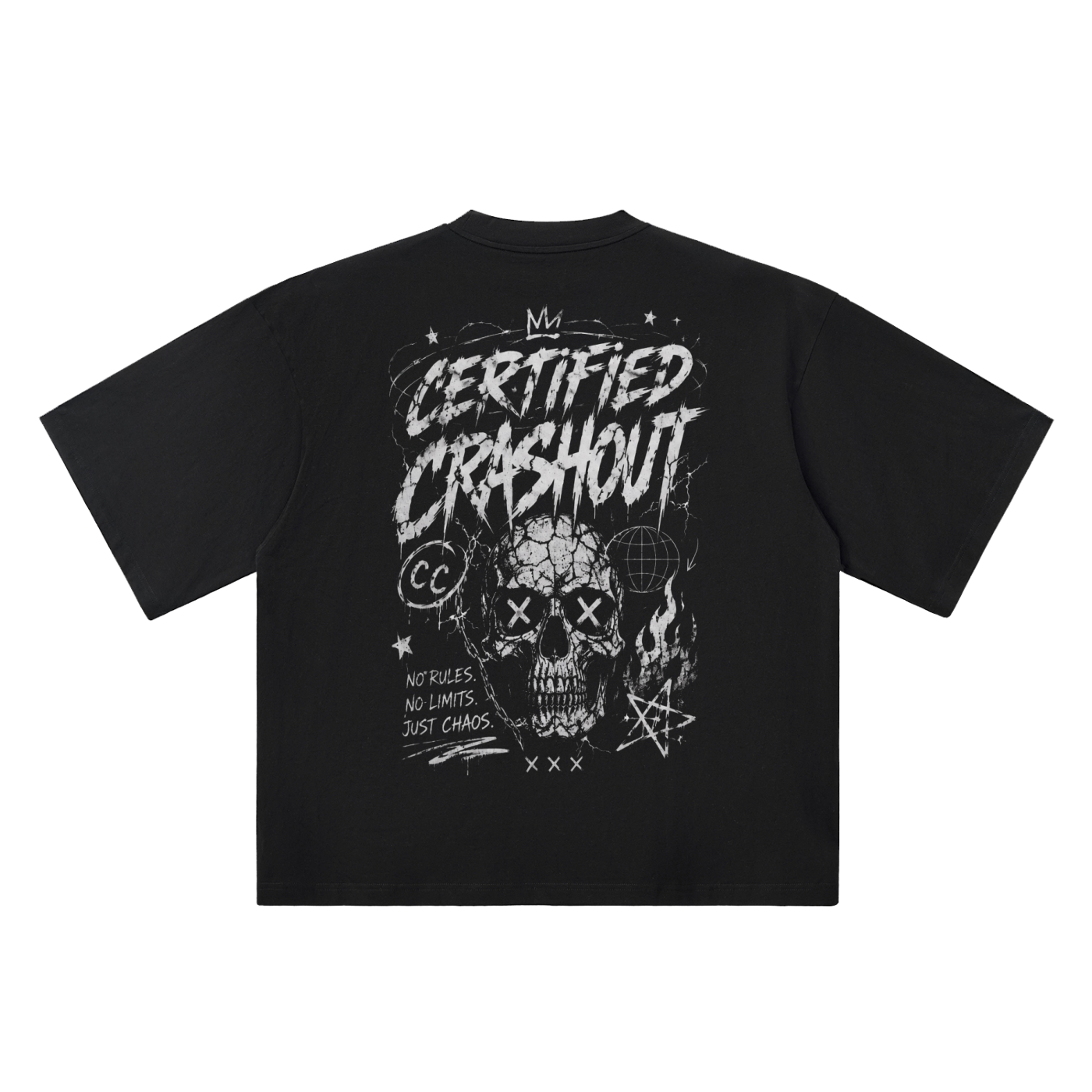 Certified Crashout Oversized Drop Shoulder T-Shirt