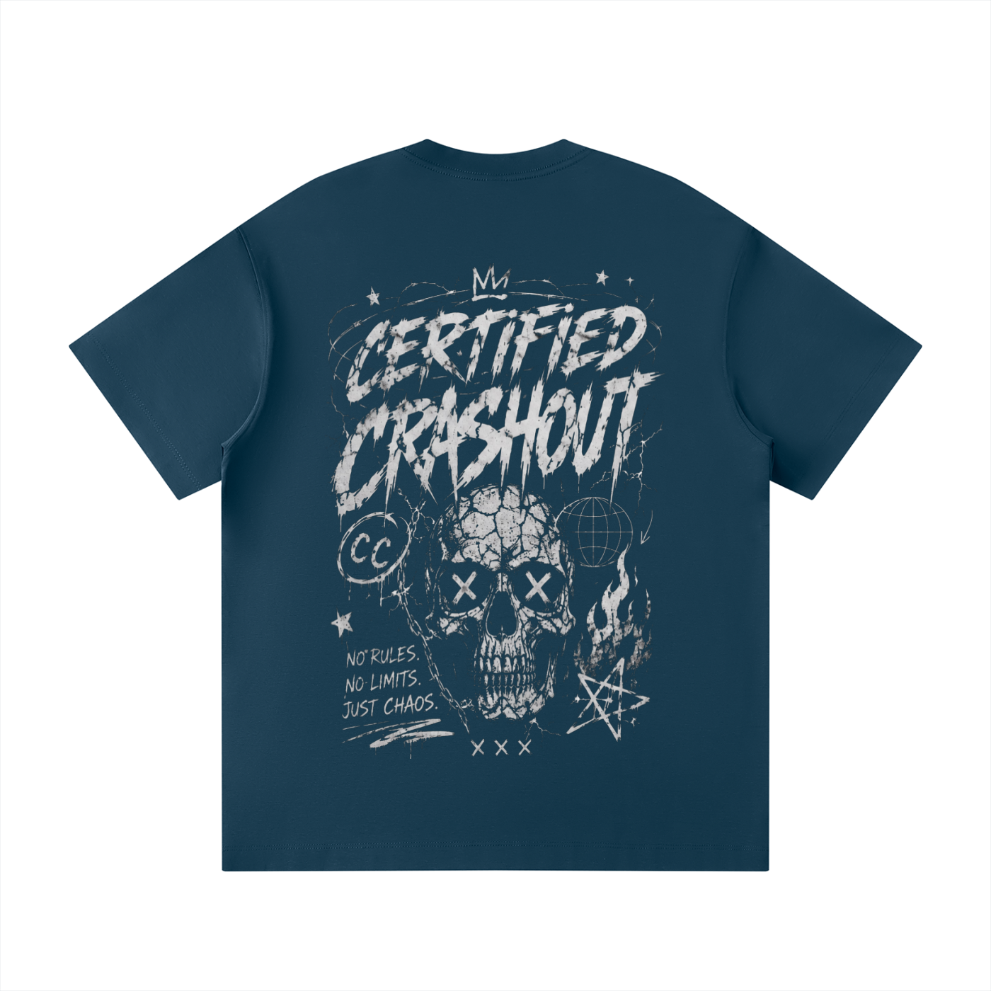 Certified Crashout Unisex Loose Fit Crewneck T-Shirt