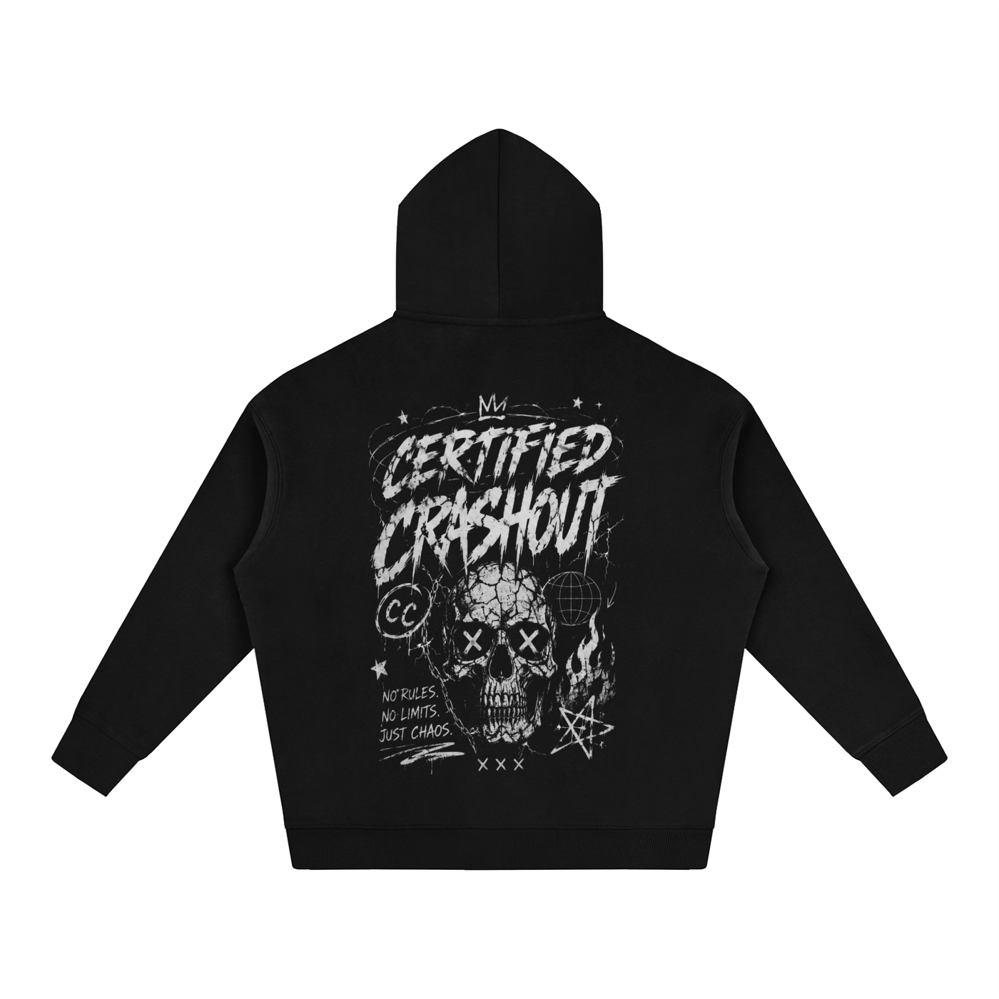 Certified Crashout Oversize Fleeced Hoodie