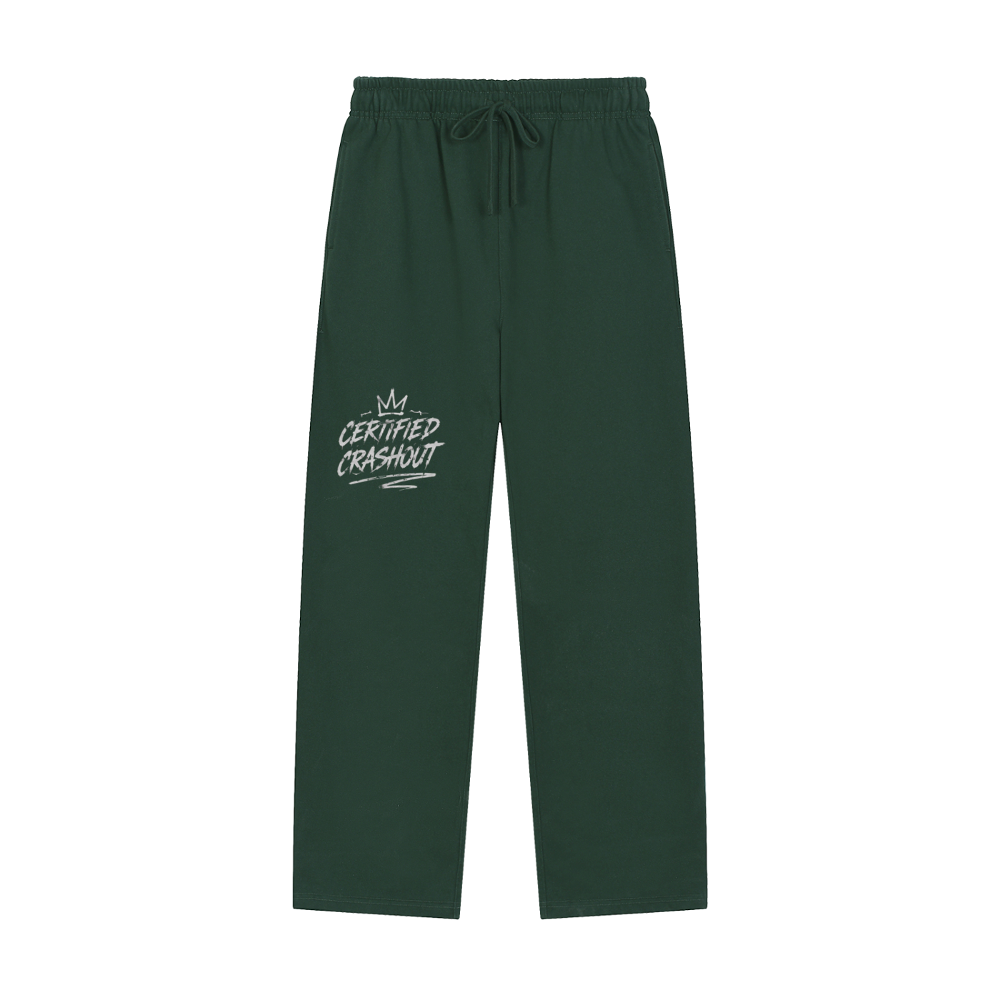 Certified Crashout Solid Color Straight-Leg Sweatpants