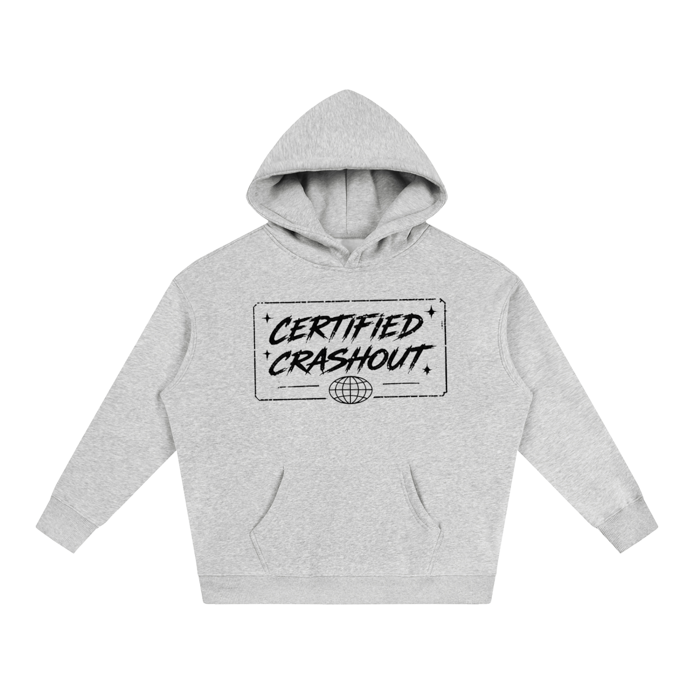 Certified Crashout World Oversize Fleeced Hoodie