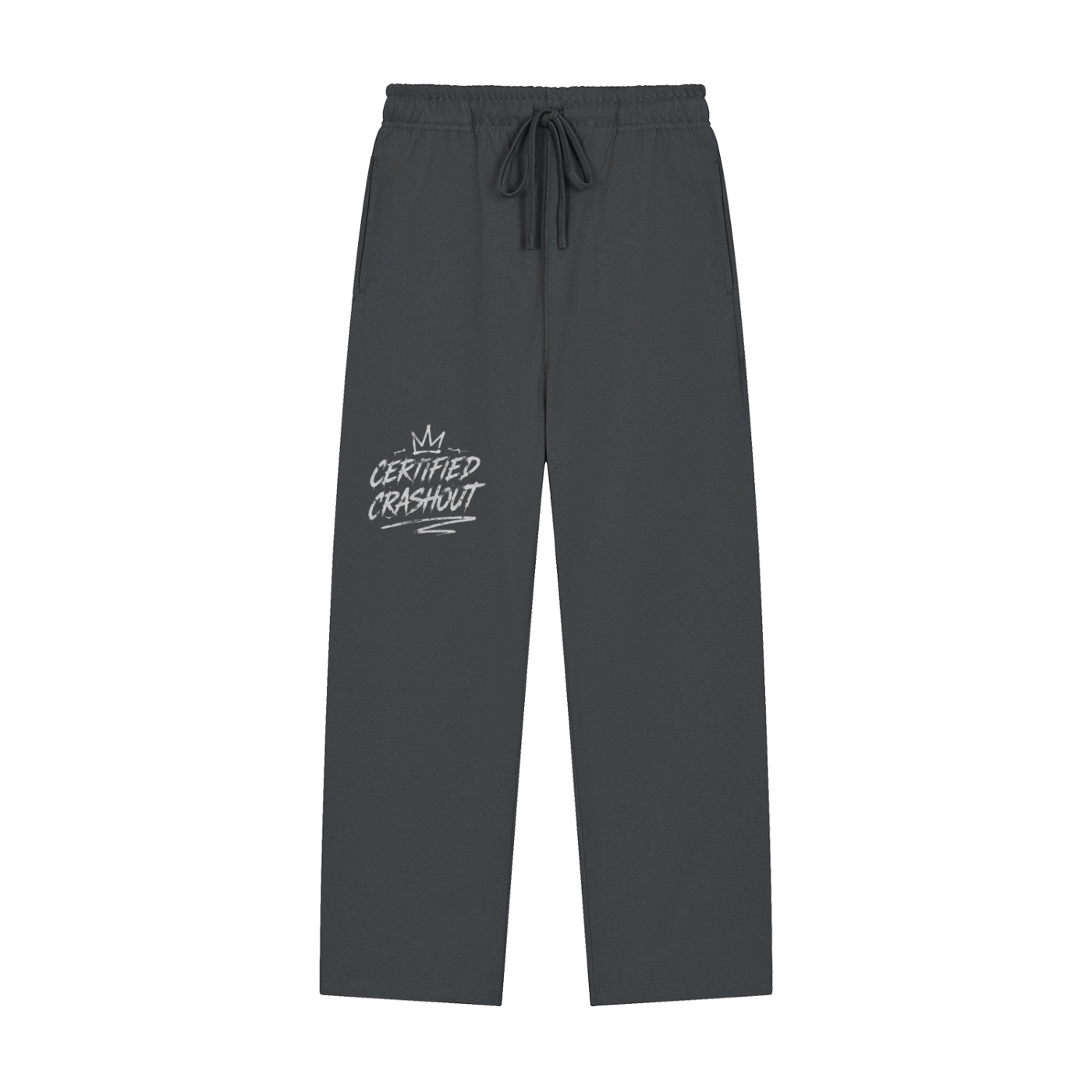 Certified Crashout Solid Color Straight-Leg Sweatpants