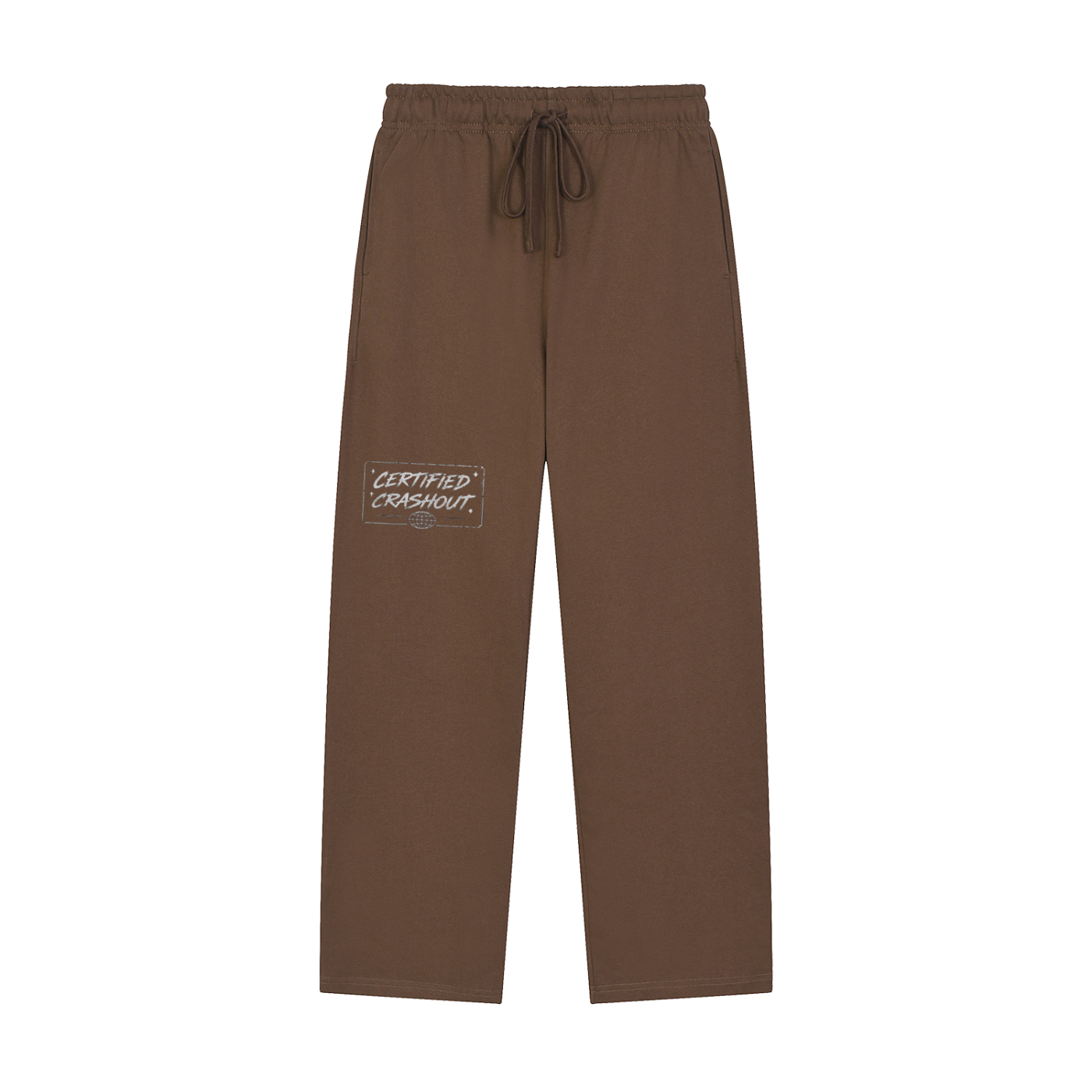 Certified Crashout World Solid Color Straight-Leg Sweatpants