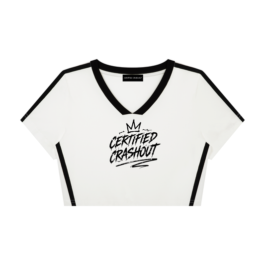 Certified Crashout Women’s Slim Fit Color Block T-Shirt