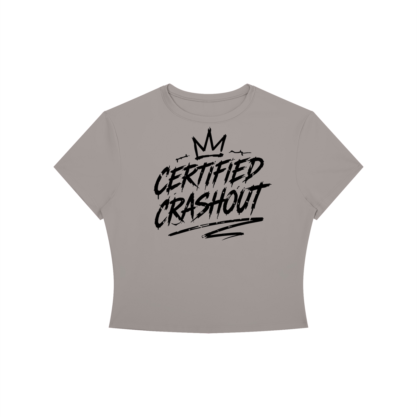 Certified Crashout Women's Crewneck Crop T-Shirt