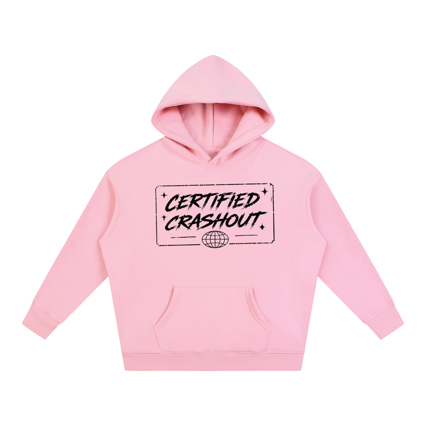 Certified Crashout World Oversize Fleeced Hoodie