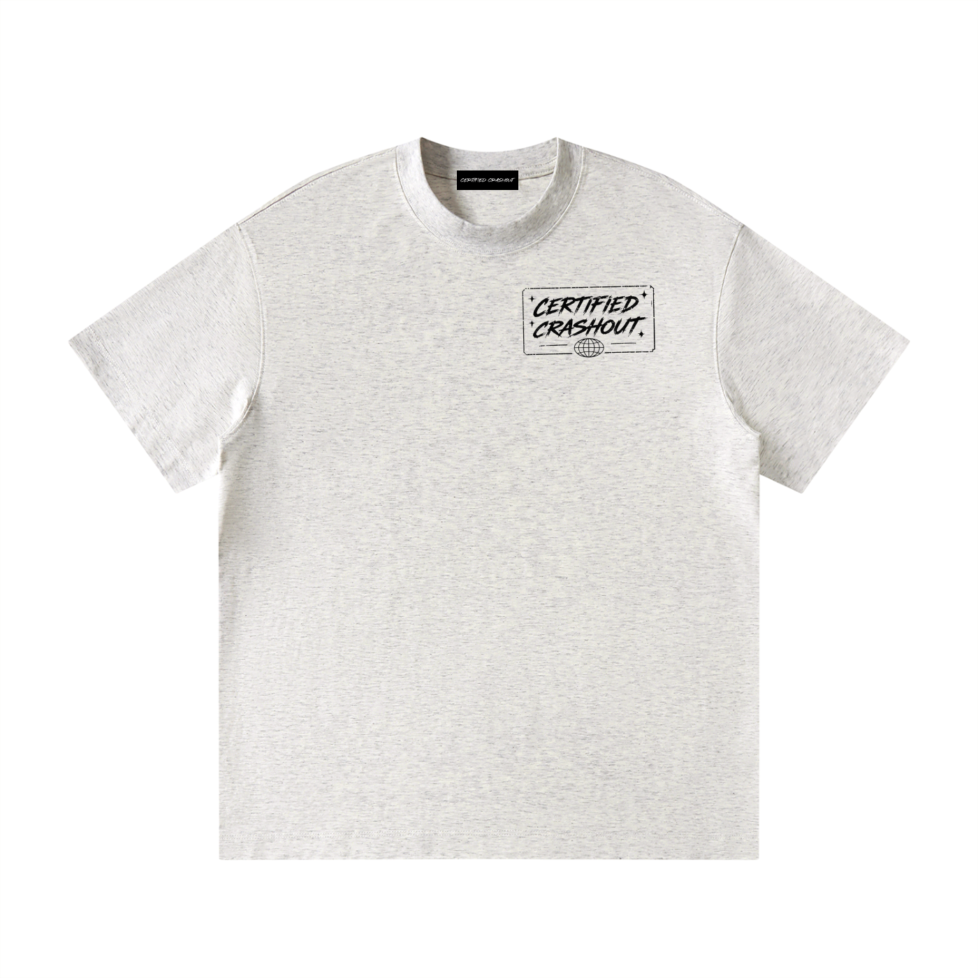 Certified Crashout World Unisex Loose Fit Crewneck T-Shirt