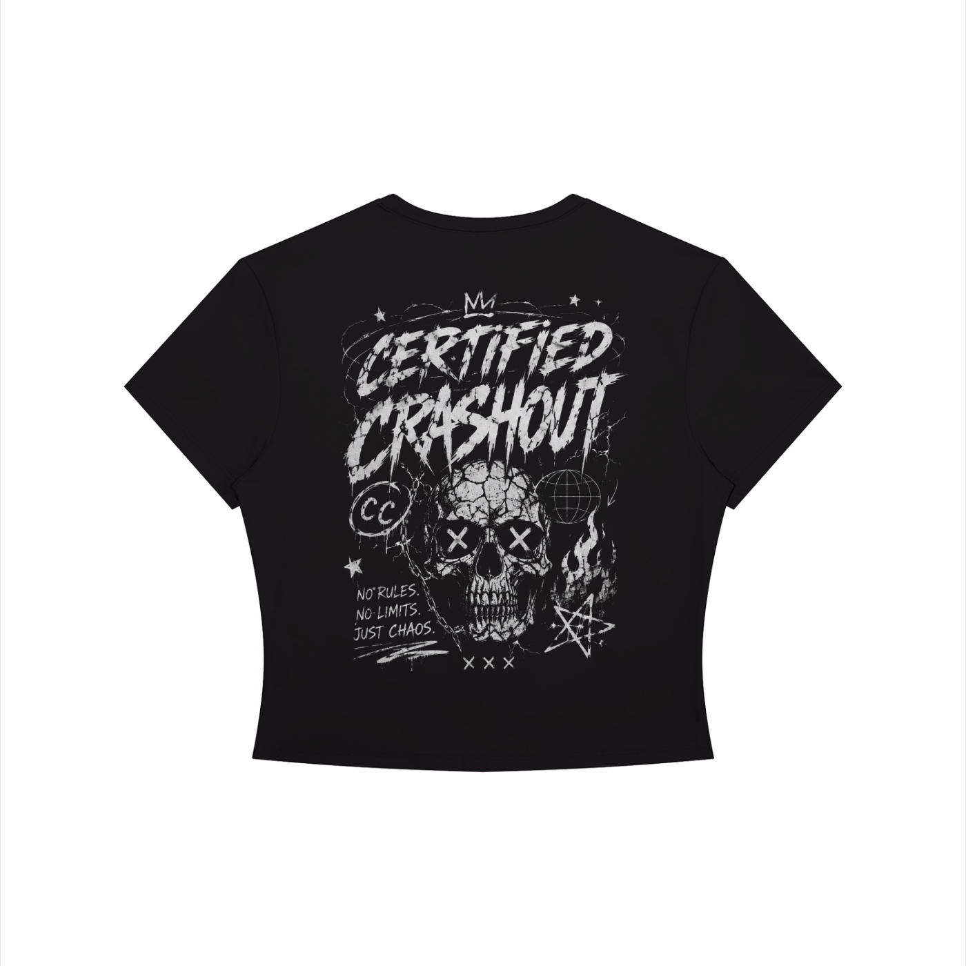Certified Crashout Women's Crewneck Crop T-Shirt
