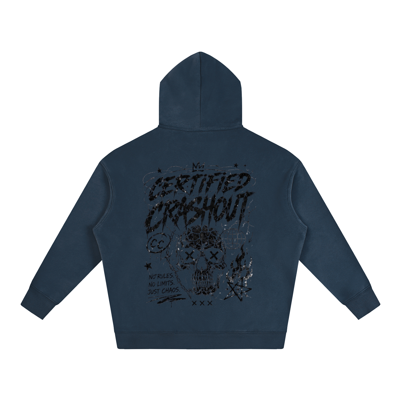 Certified Crashout Oversize Fleeced Hoodie